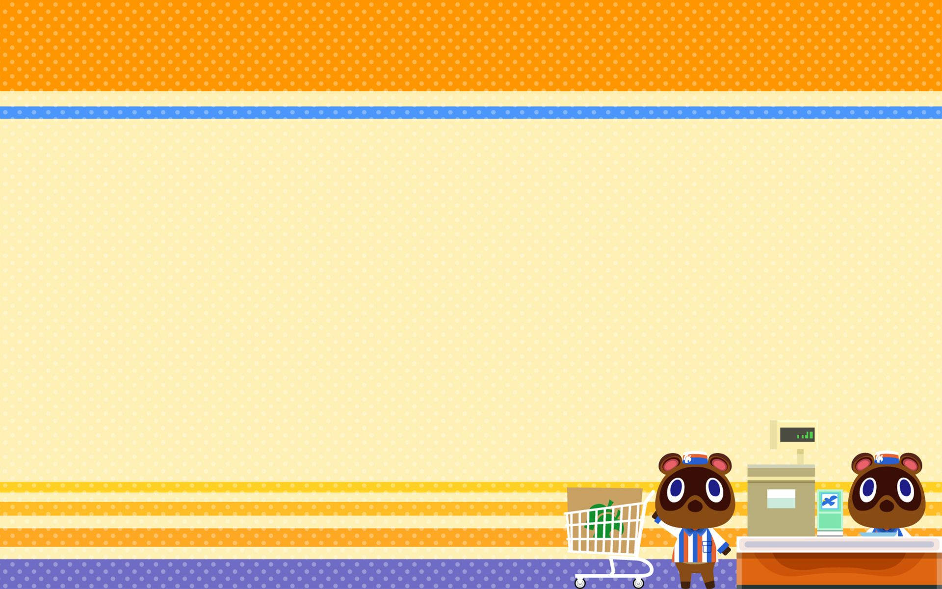 Animal Crossing, cartoon bears, bright store, Full HD Desktop Wallpaper