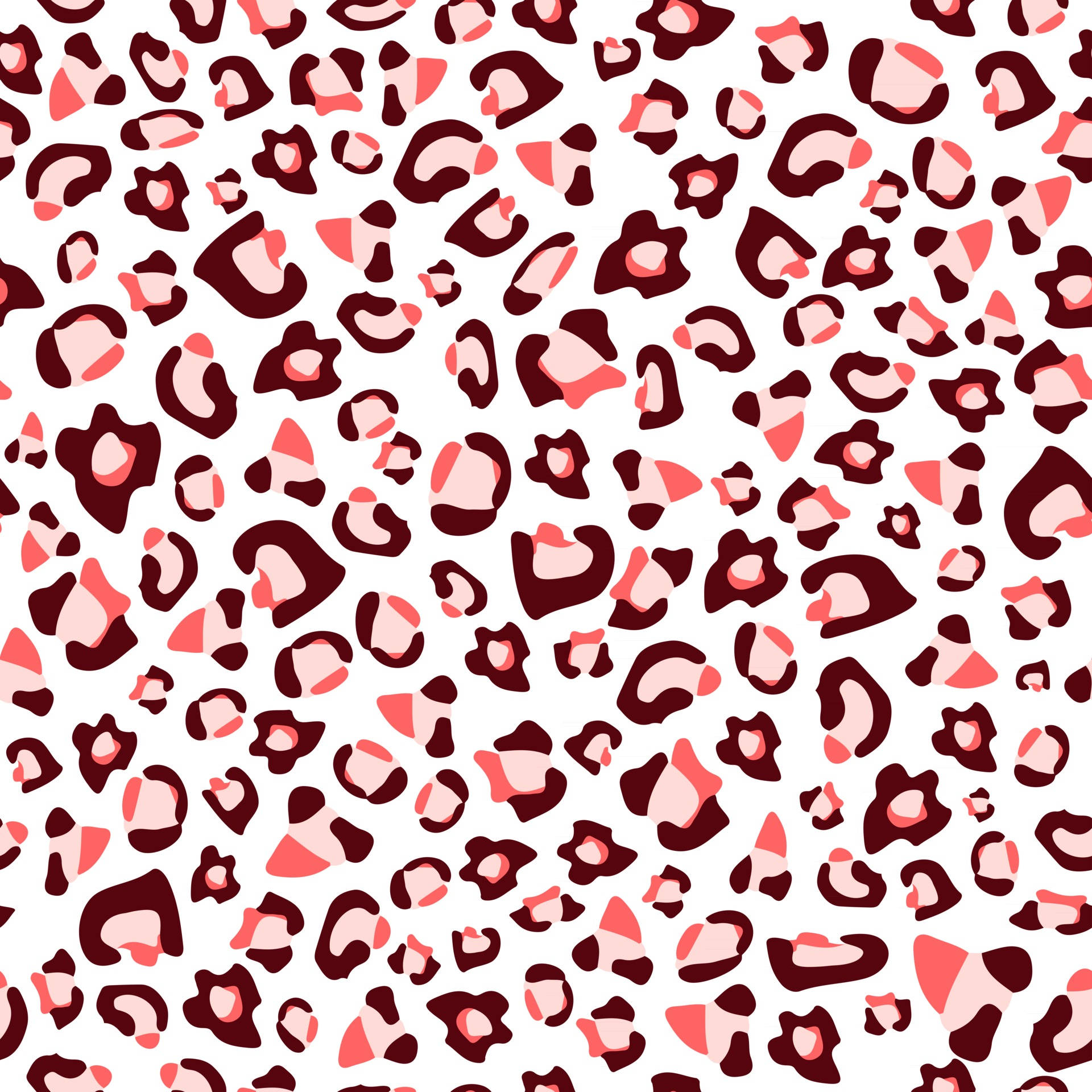 leopard print, pink, dark brown, Full HD Desktop Wallpaper