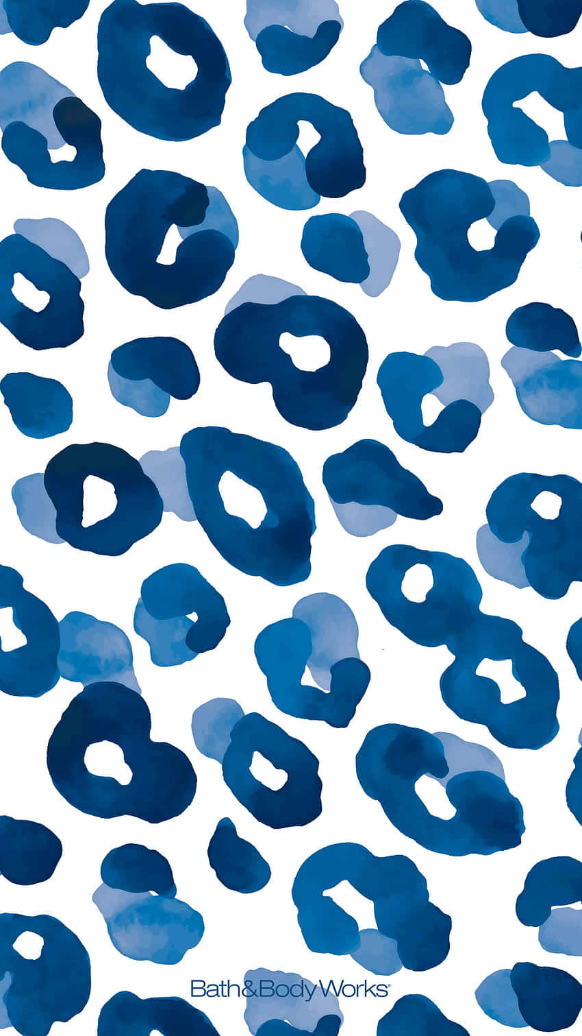 Animal Print iPhone, blue watercolor leopard print, white background, HD Phone Wallpaper