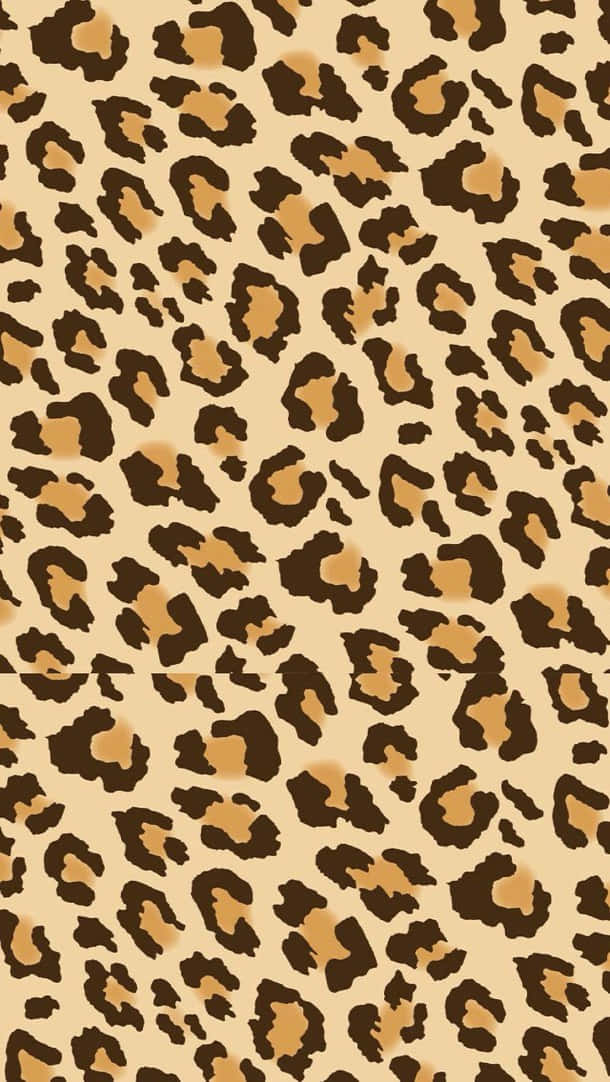 animal print iPhone, leopard print, dark brown spots, SD Phone Wallpaper