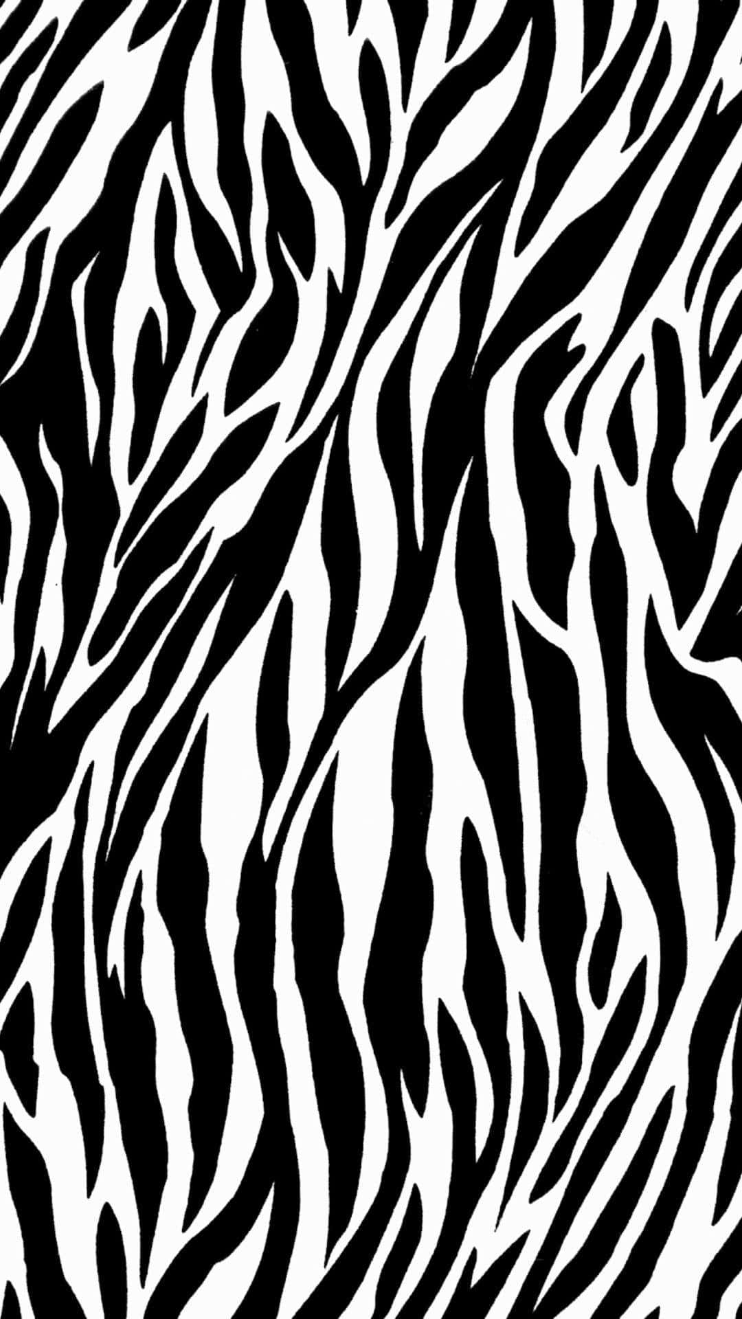 animal print iPhone, black and white zebra stripe pattern, dynamic flowing design, Full HD Phone Wallpaper