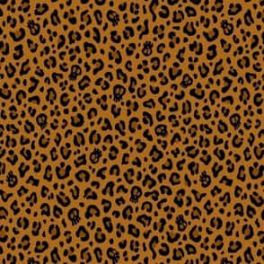 leopard print, brown, black, SD Desktop Wallpaper