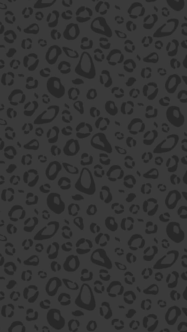 Animal Print iPhone, leopard spot pattern, monochrome, SD Phone Wallpaper
