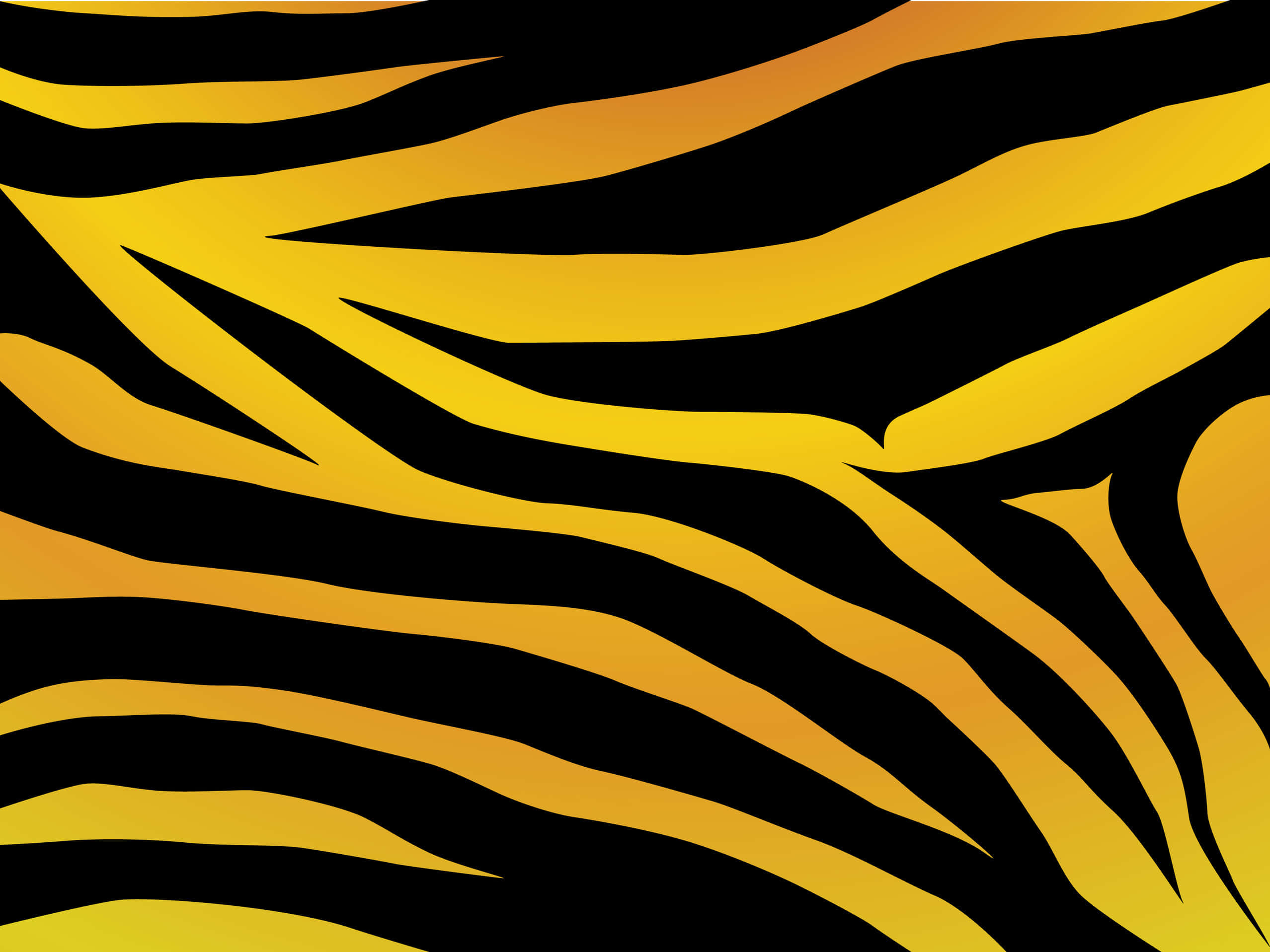tiger stripe pattern, black, golden-yellow, Full HD Desktop Wallpaper