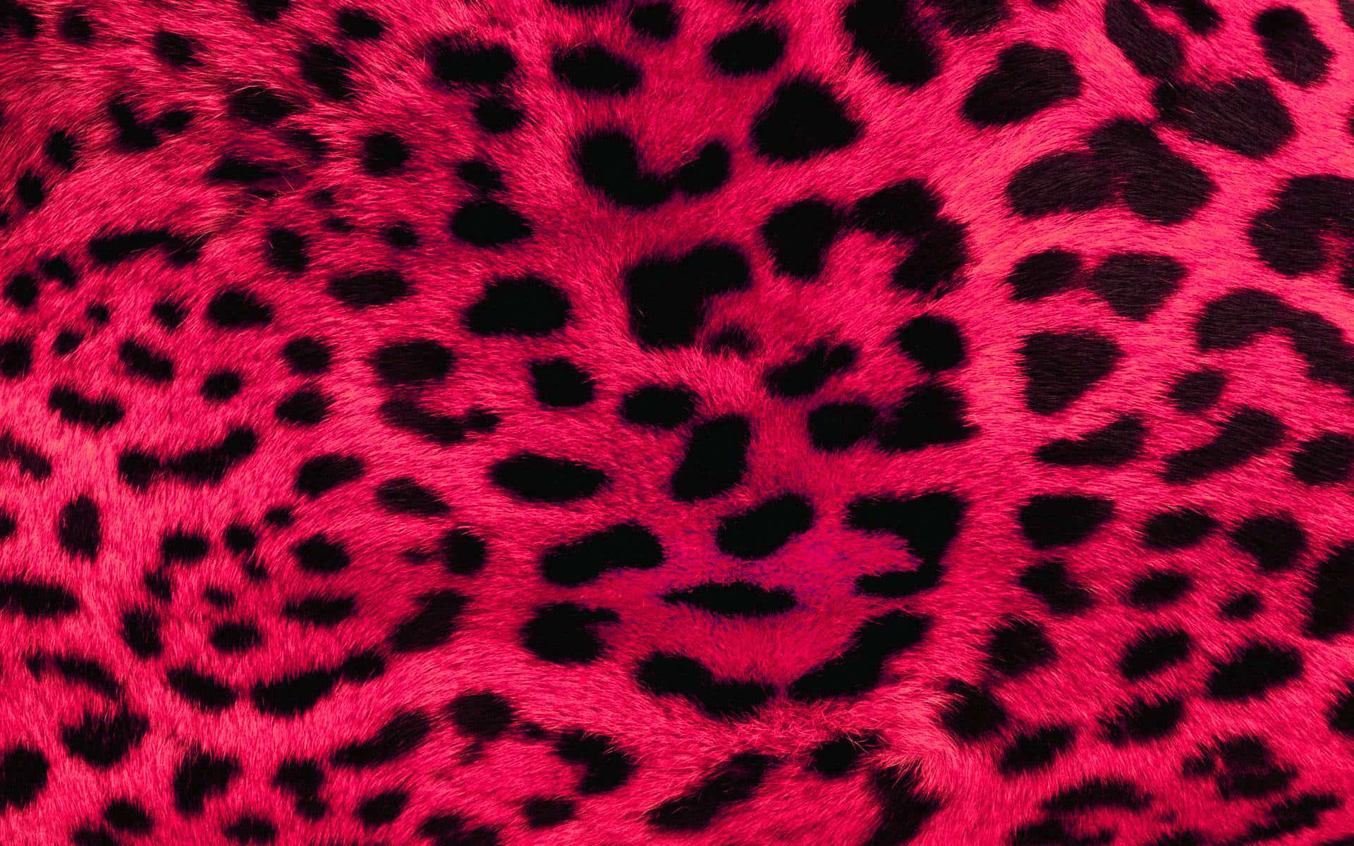 Animal Print, pink faux fur, black leopard spots, Full HD Desktop Wallpaper