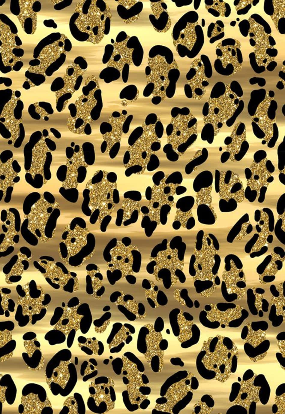 golden leopard print, glittery black spots, shimmering fabric background, HD Phone Wallpaper