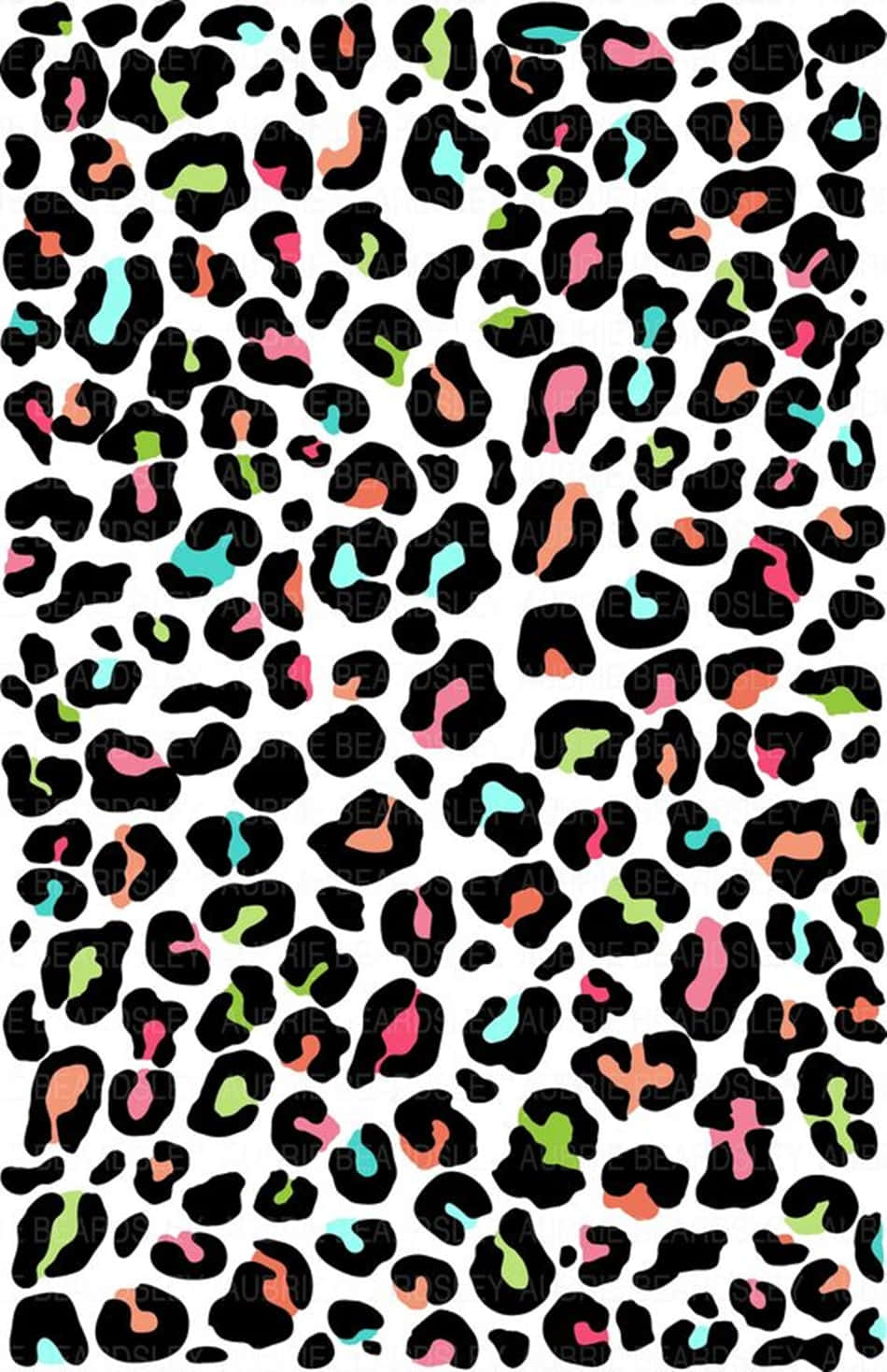 leopard spots, pink, teal, HD Phone Wallpaper