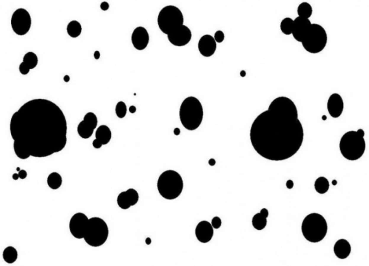 Dalmatian Print, black spots, stark white background, SD Desktop Wallpaper
