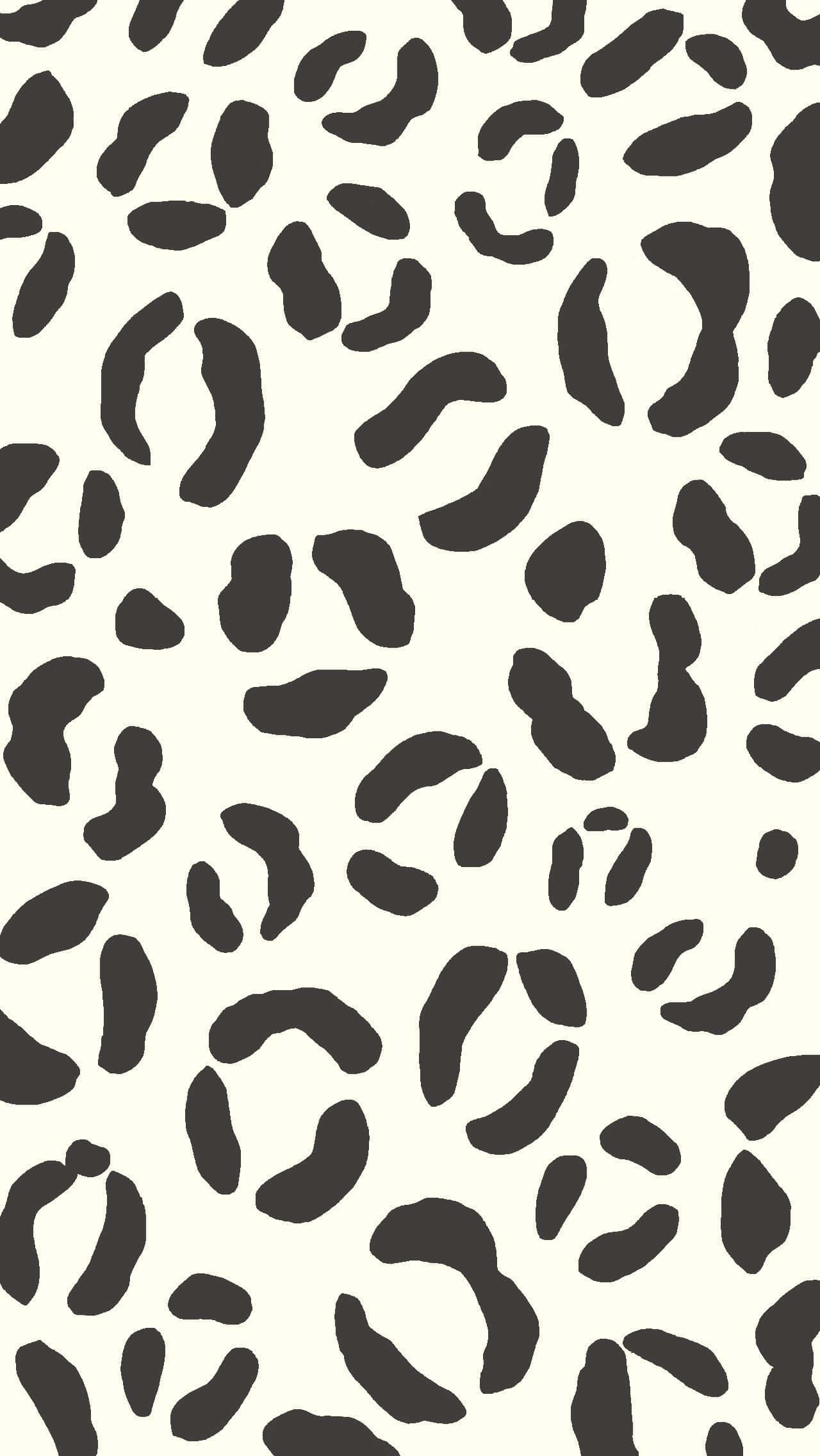 white leopard print, black and cream leopard print, irregular spots, Full HD Phone Wallpaper