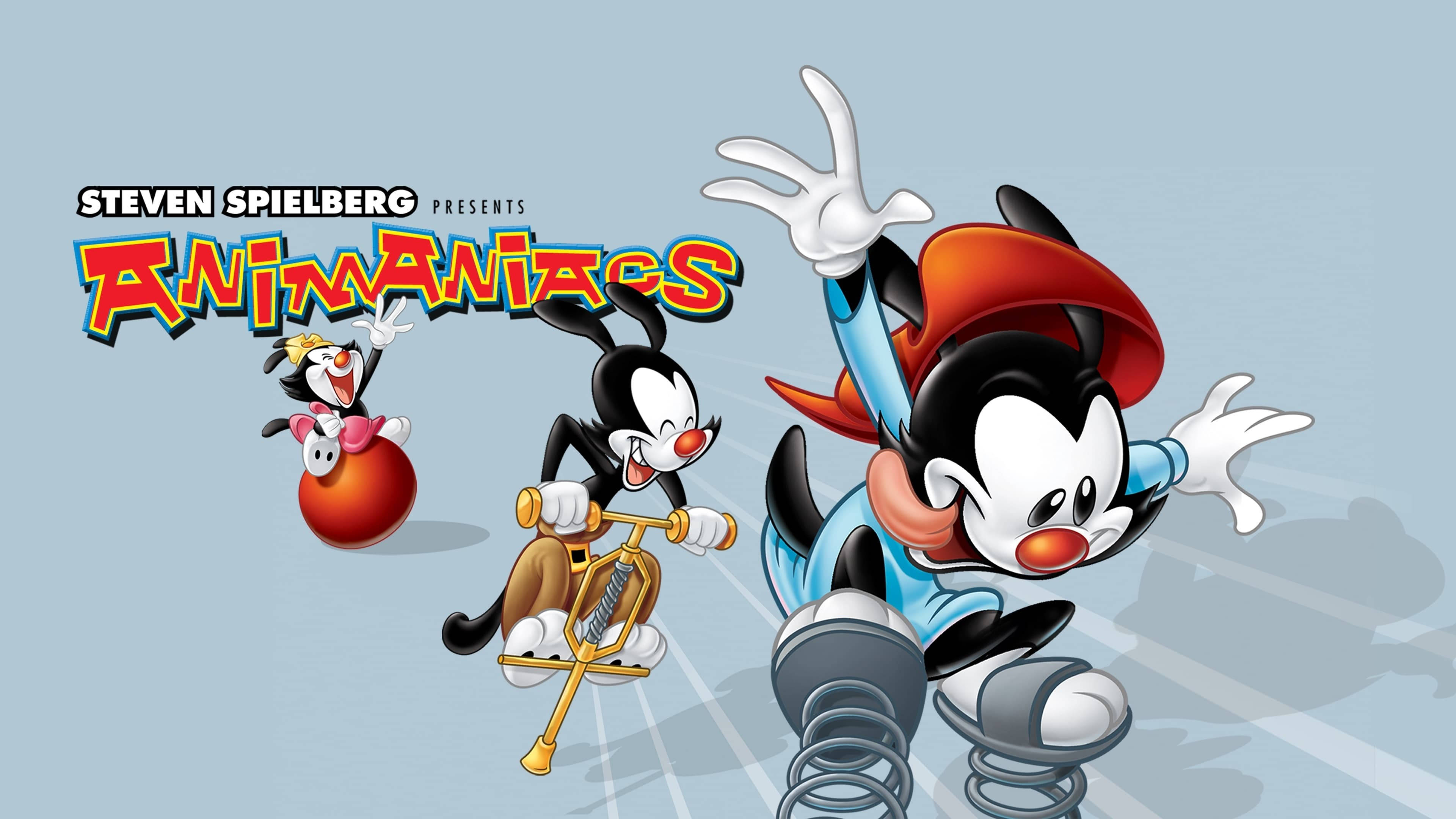 Animaniacs, rocking series poster, three animated characters, 4K Desktop Wallpaper