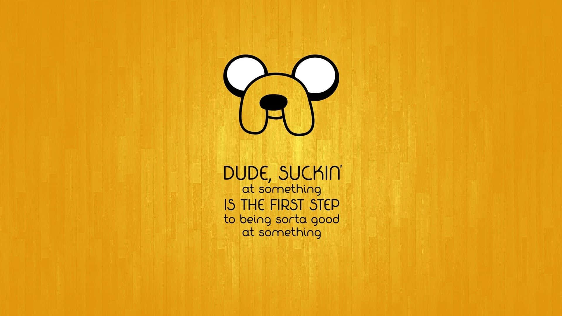 animated TV series, cartoon dog face, warm orange wood grain background, Full HD Desktop Wallpaper