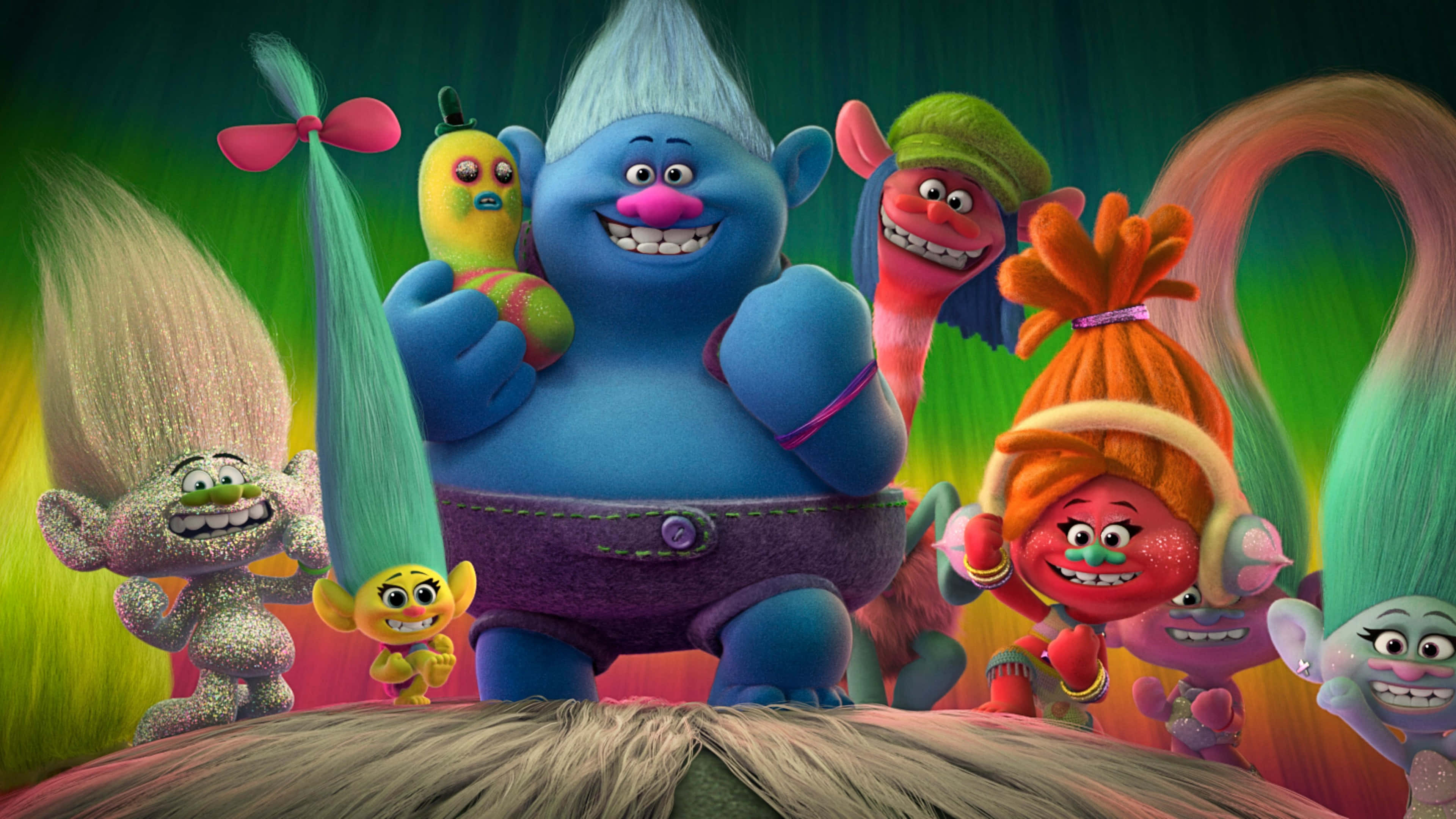 trolls, colorful, exaggerated expressions, 4K Desktop Wallpaper