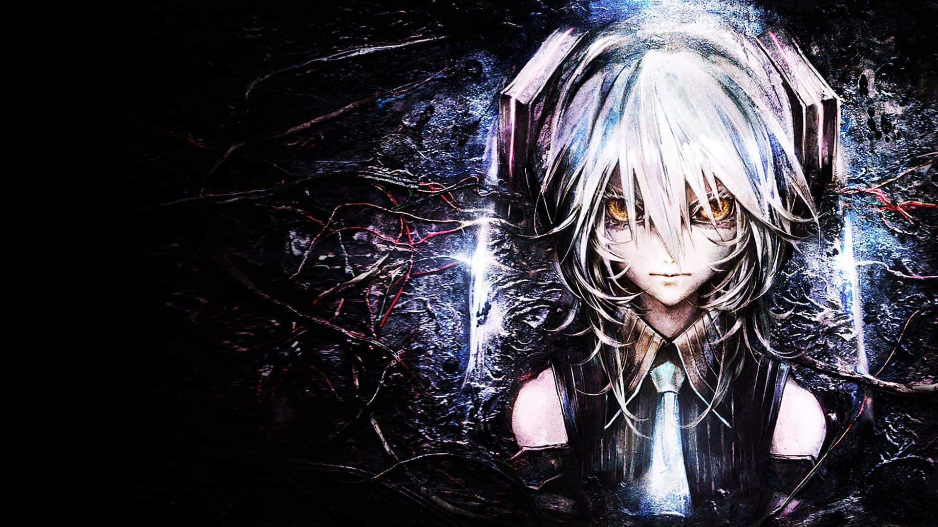 anime all characters hd, pale anime girl, silver hair, Full HD Desktop Wallpaper