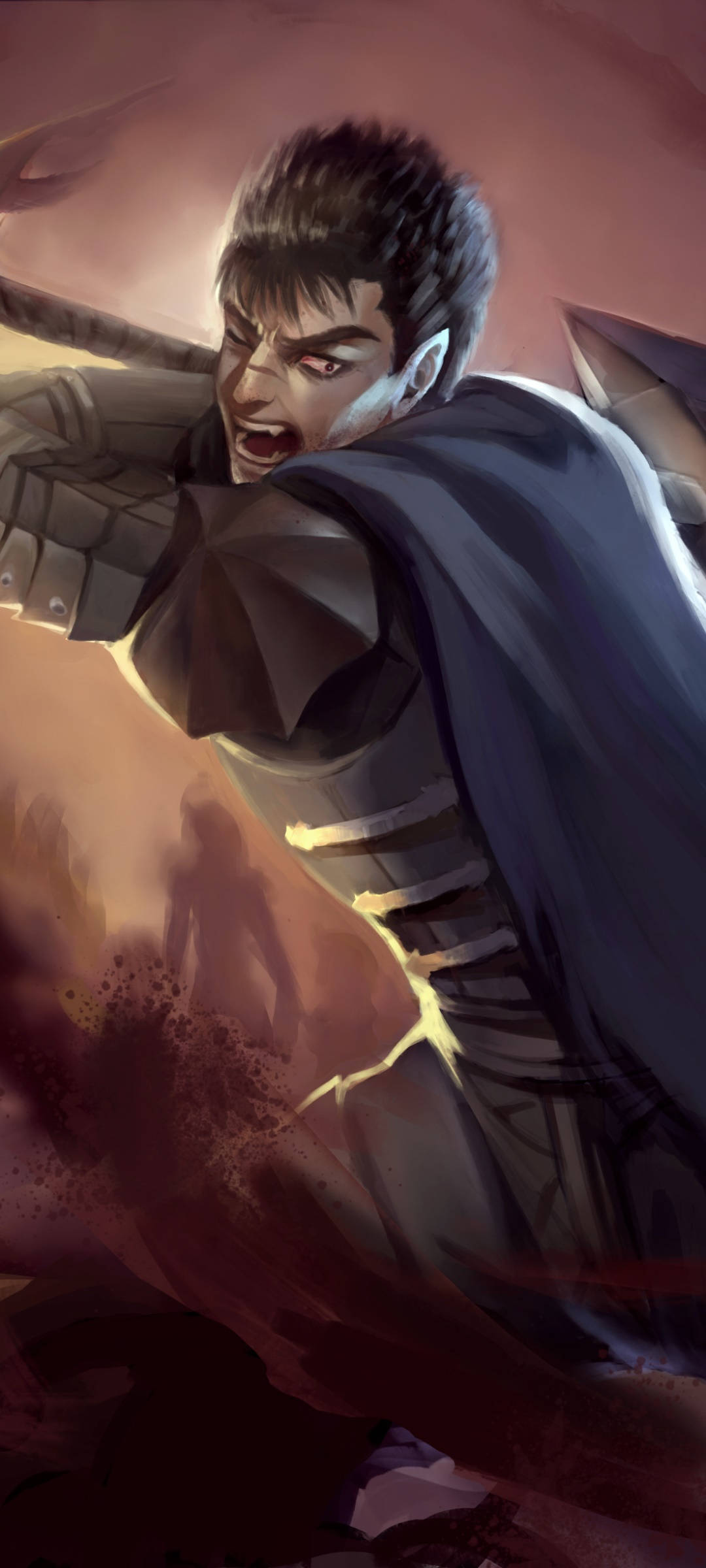 Anime Berserk, warrior, armor, Full HD Phone Wallpaper