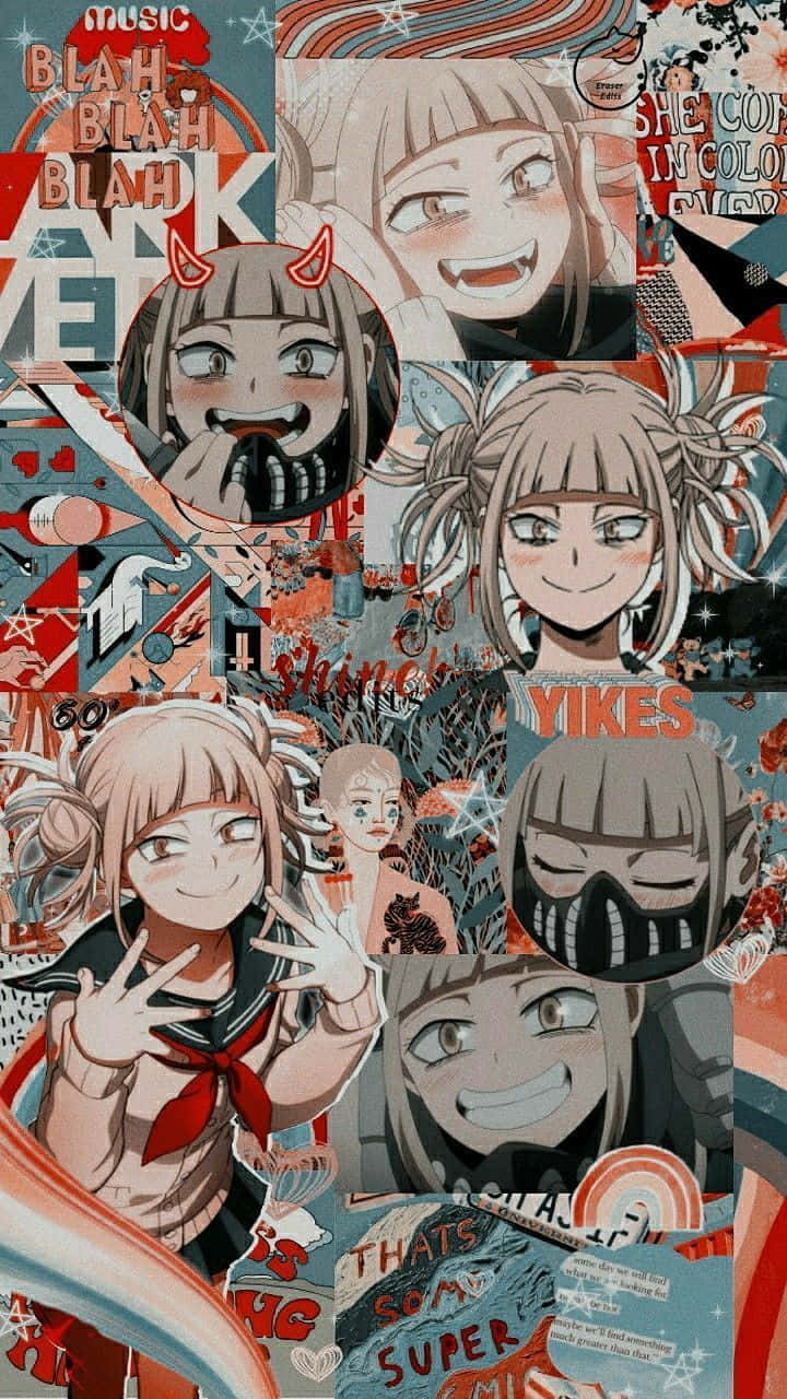 Anime Collage Aesthetic, vibrant, expressive characters, HD Phone Wallpaper
