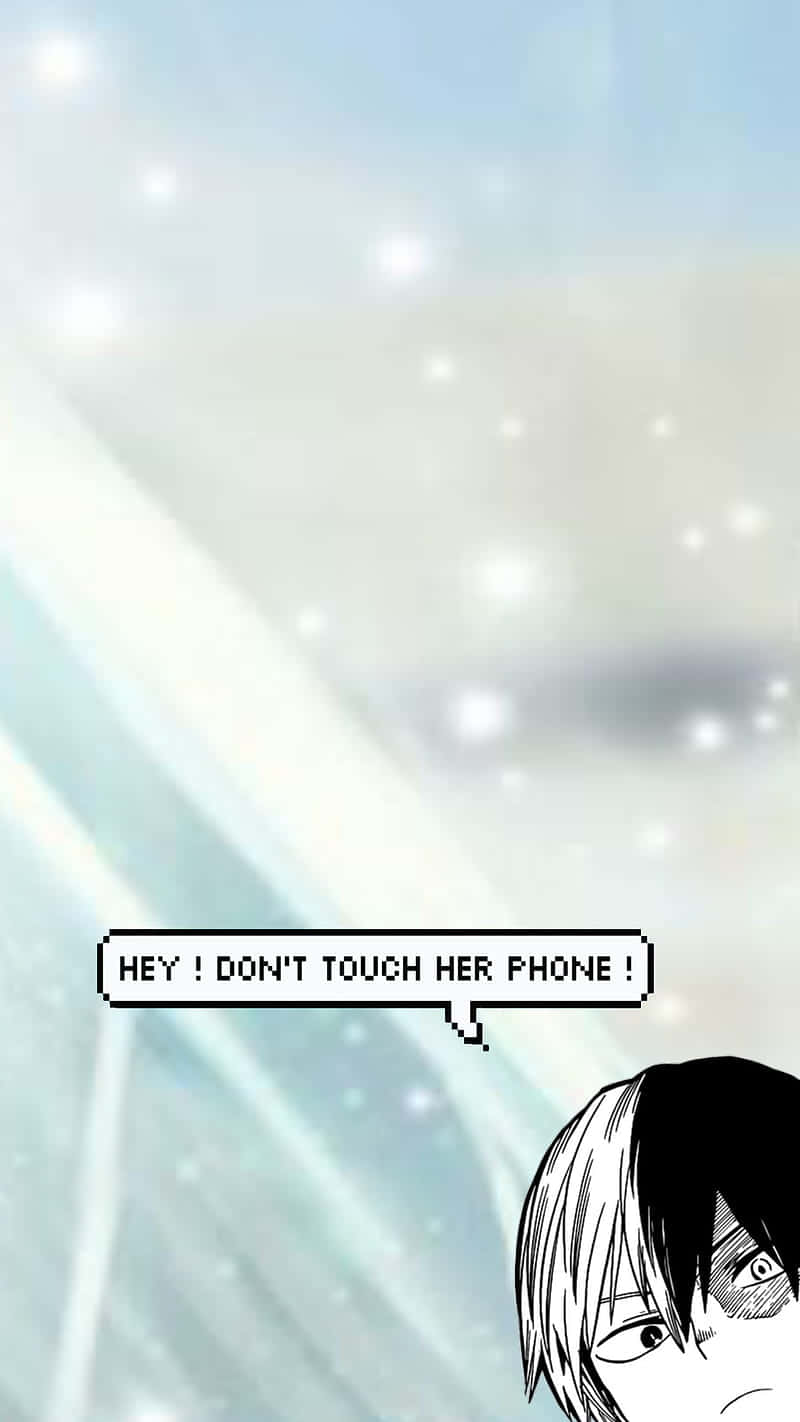Anime Dont Touch My Phone, HEY DON'T TOUCH HER PHONE, manga panel, HD Phone Wallpaper
