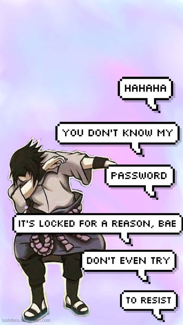 Anime Dont Touch My Phone, spiky black hair, pixelated speech bubbles, HD Phone Wallpaper