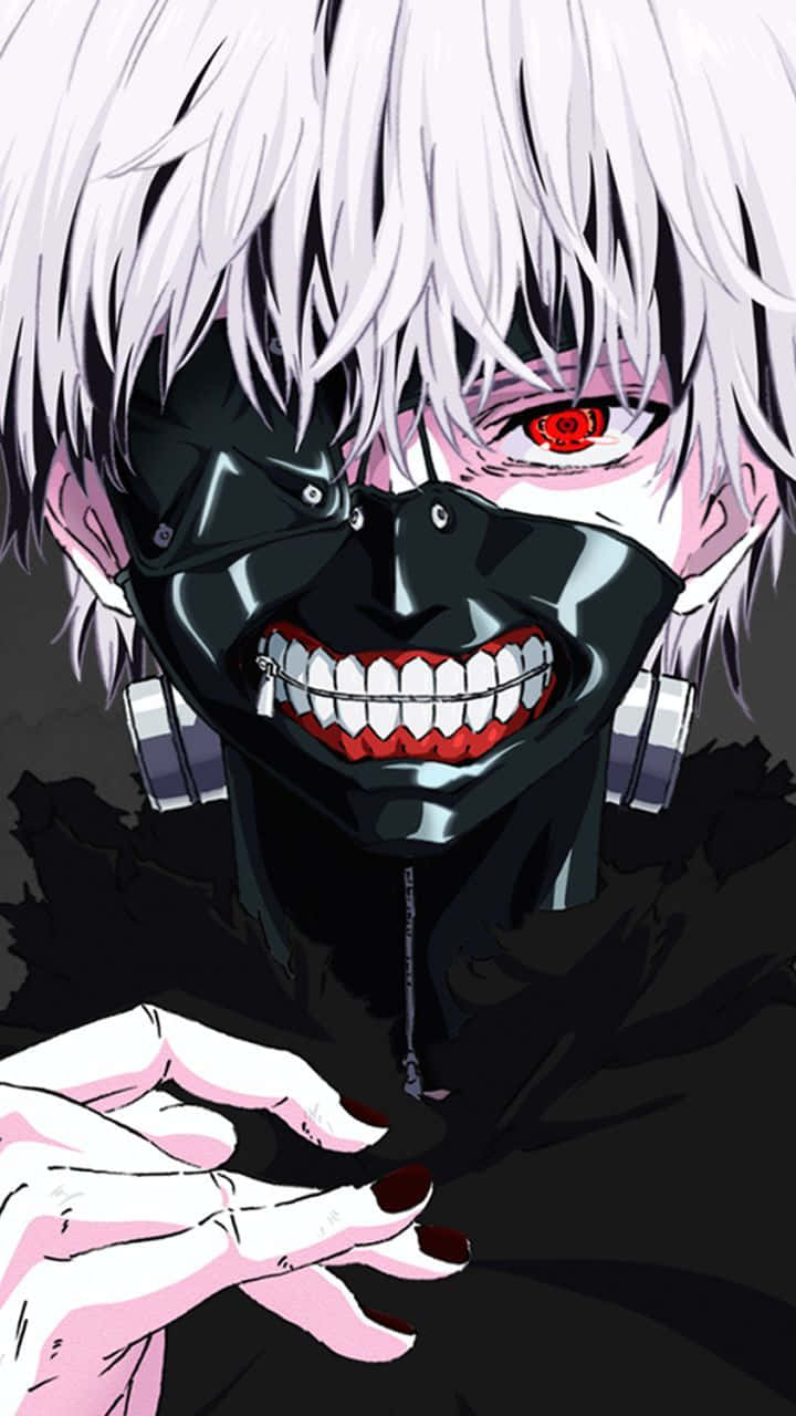 anime fanart, white hair, red eye, HD Phone Wallpaper