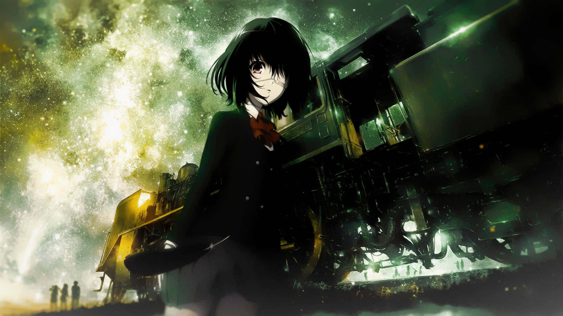 anime fanart, young anime girl, school uniform, Full HD Desktop Wallpaper