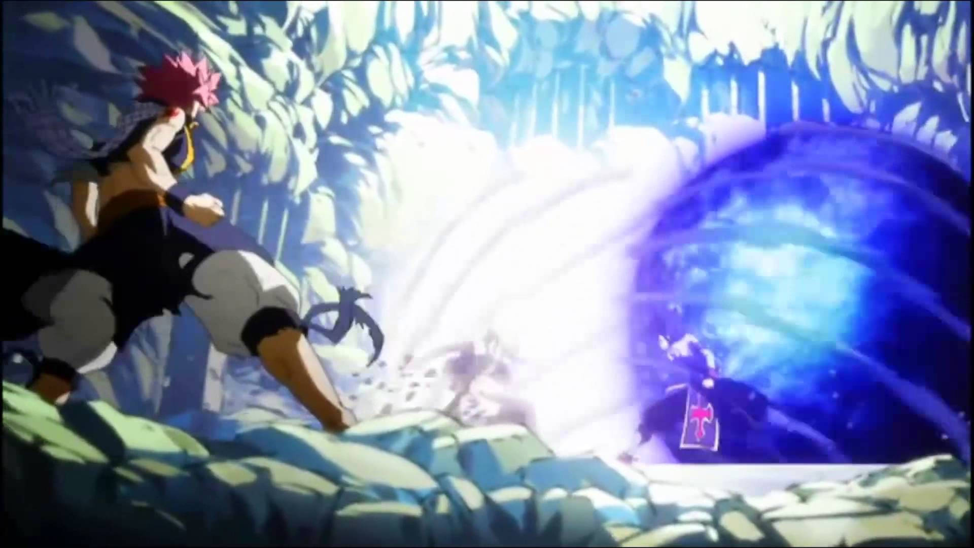 Anime Fight, raging natsu, spiky-haired anime warrior, Full HD Desktop Wallpaper