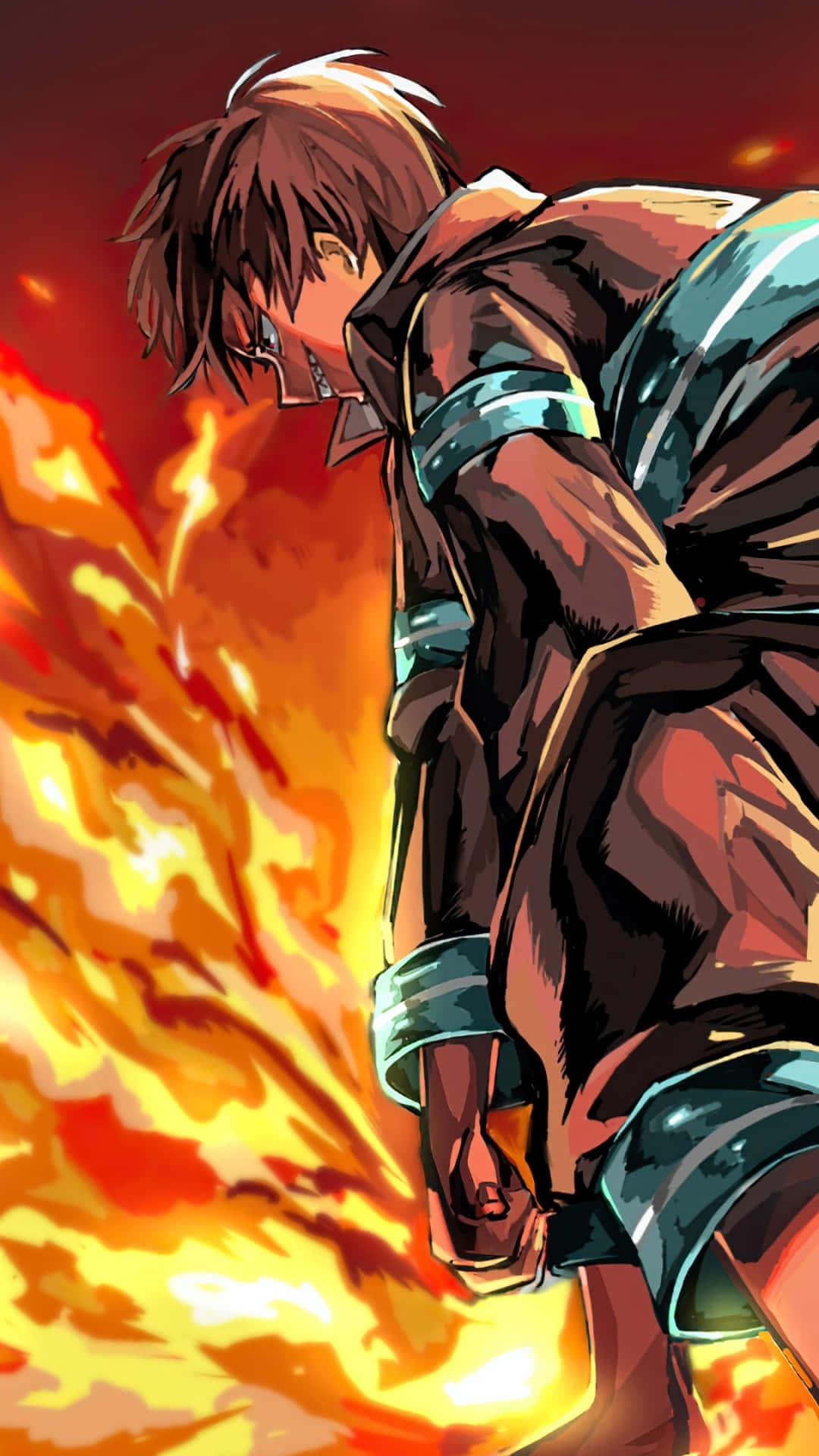Anime Fire, fire, flame, Full HD Phone Wallpaper