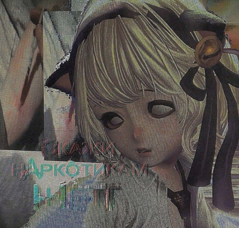 Grunge Anime Girl Cat Hoodie, anime girl, blonde hair, SD Desktop Wallpaper