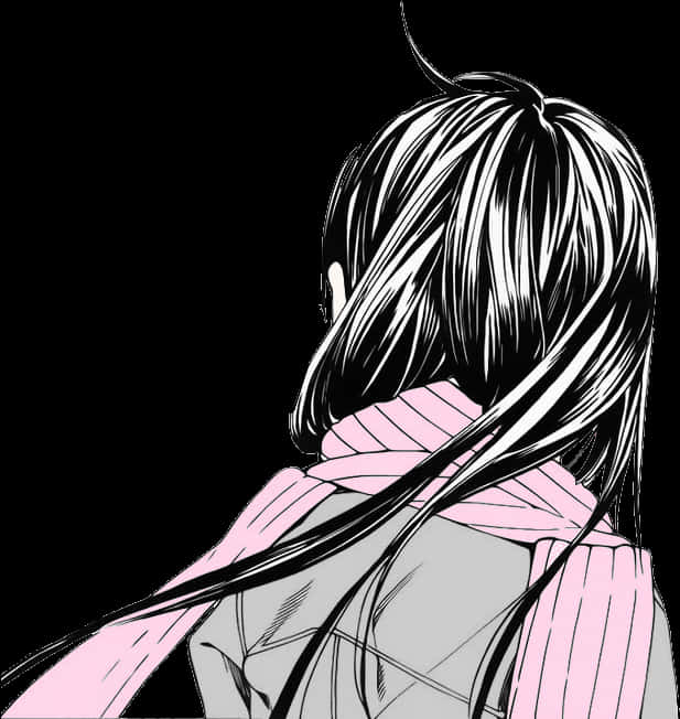 manga style, profile view, anime girl, SD Phone Wallpaper