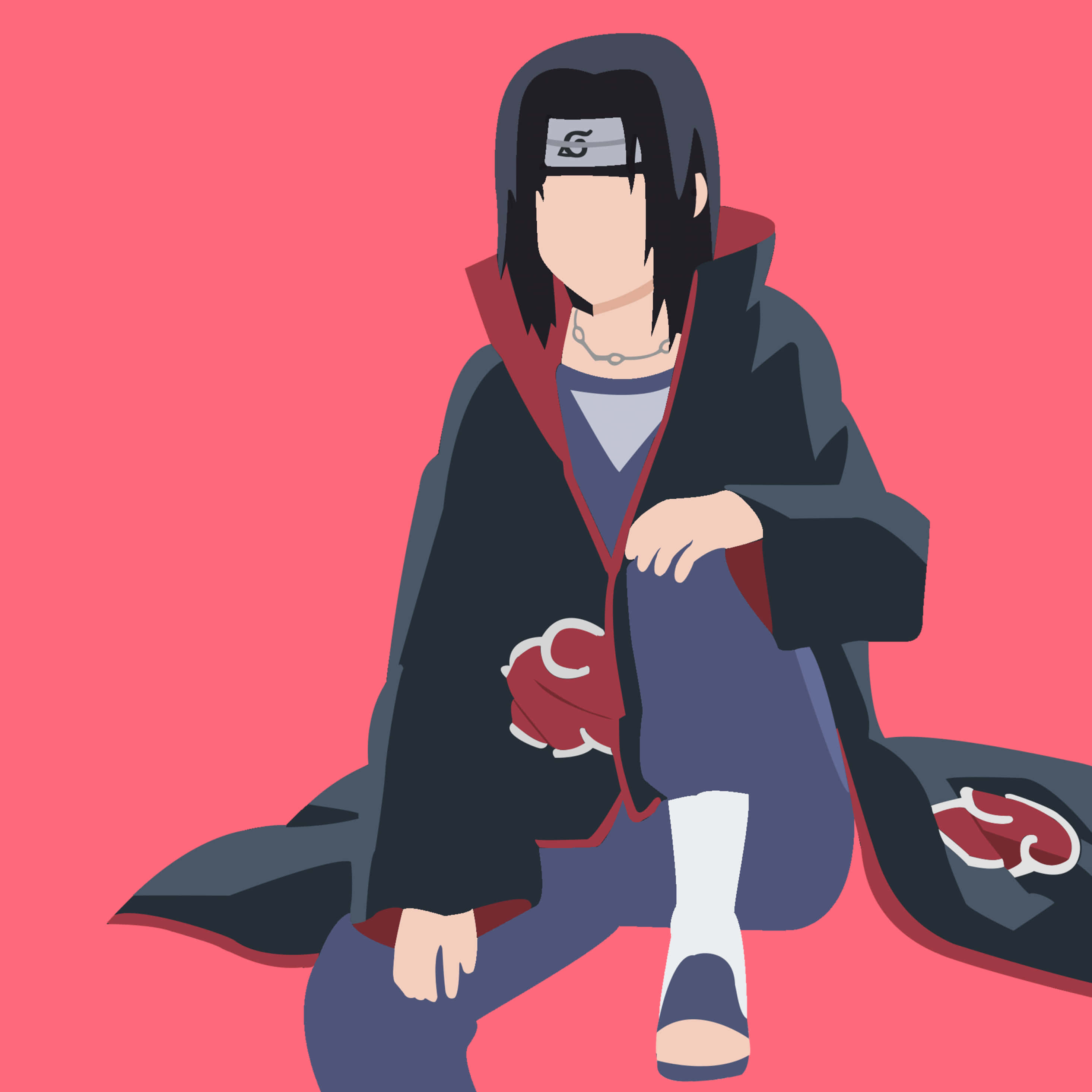 4K iPad, anime character, black cloak, 2K Desktop Wallpaper