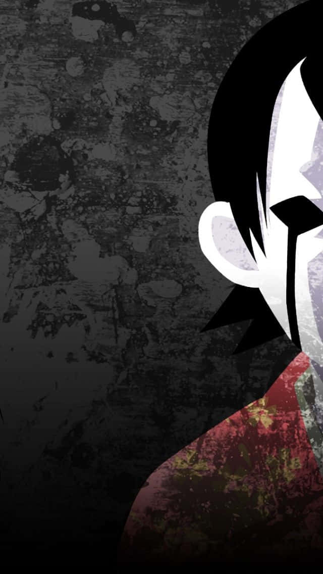 Scary Anime Kid, black tears, black hair, SD Phone Wallpaper