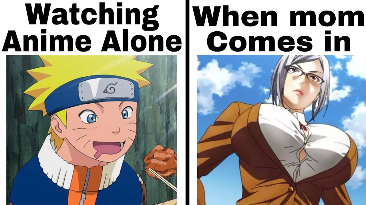 Anime meme, excited boy, stern mom, HD Desktop Wallpaper