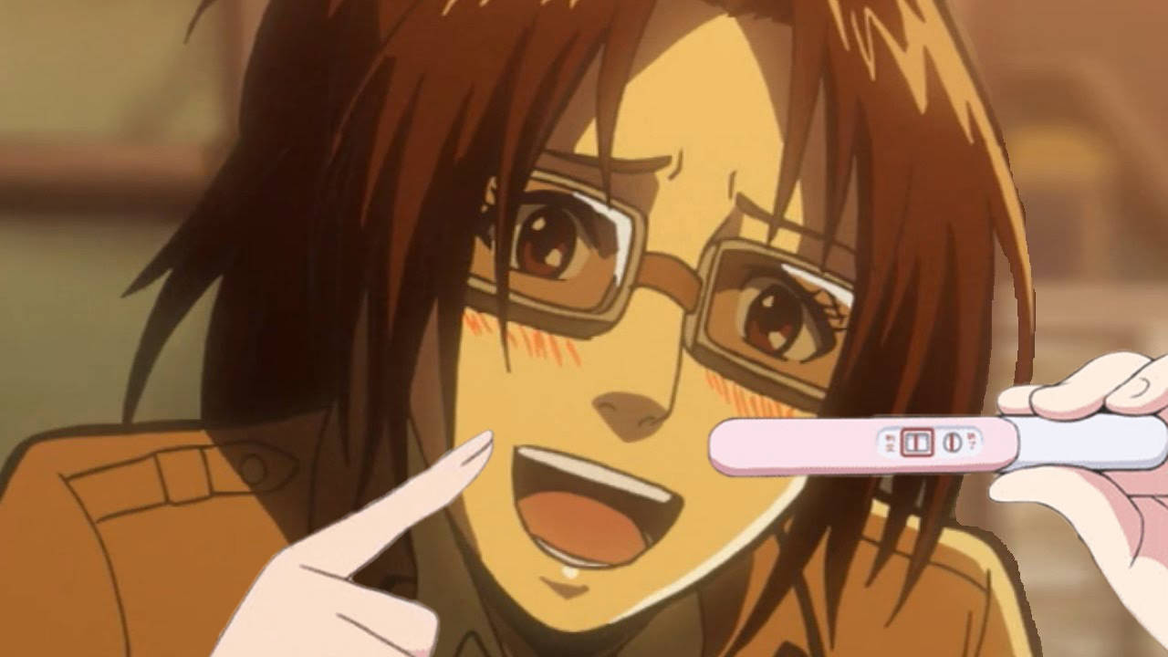 Anime Meme, pregnant Hanje, glasses, HD Desktop Wallpaper