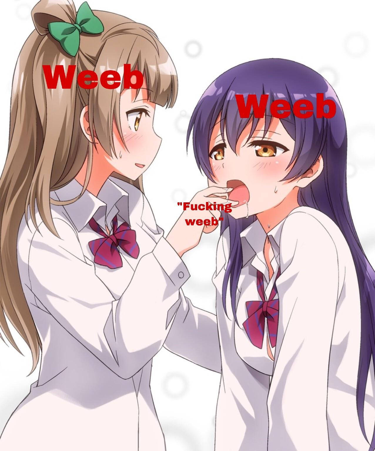 Anime Meme Weebs, school uniforms, blush, HD Phone Wallpaper