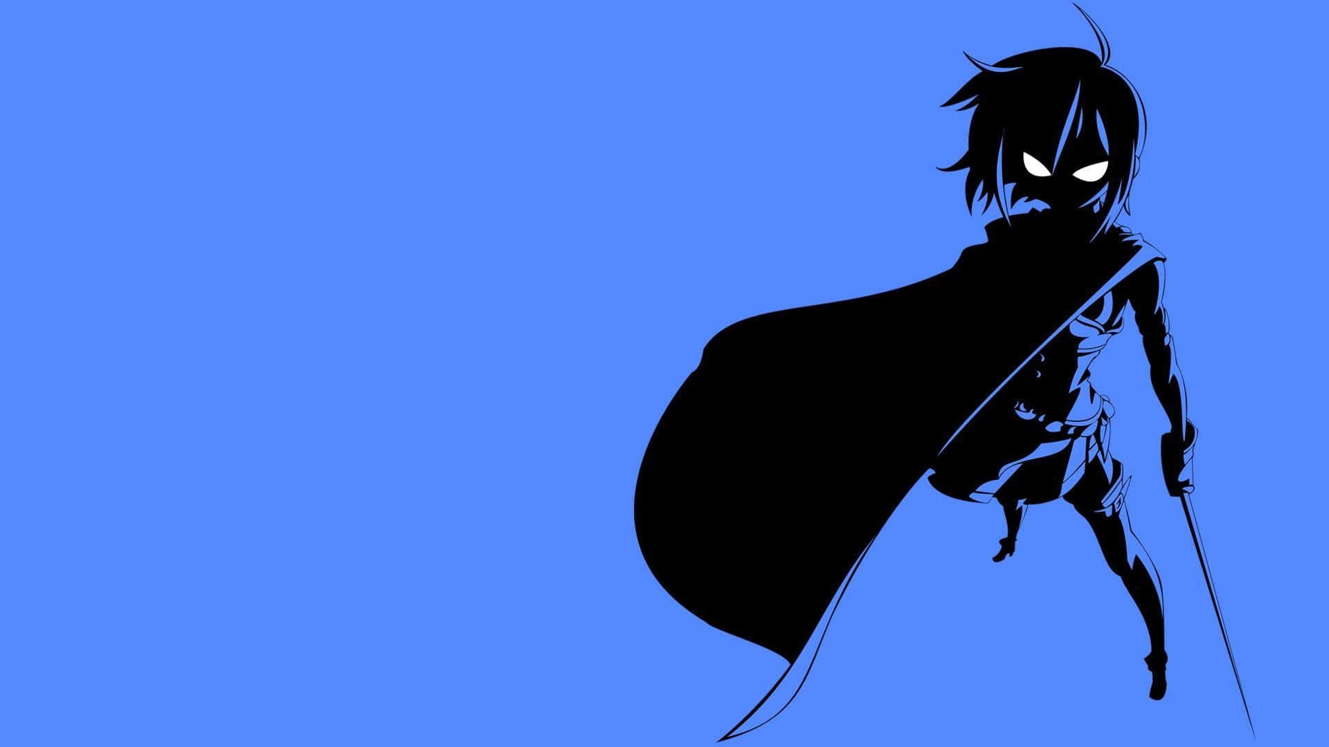 hooded warrior, glowing eyes, flowing cape, Full HD Desktop Wallpaper