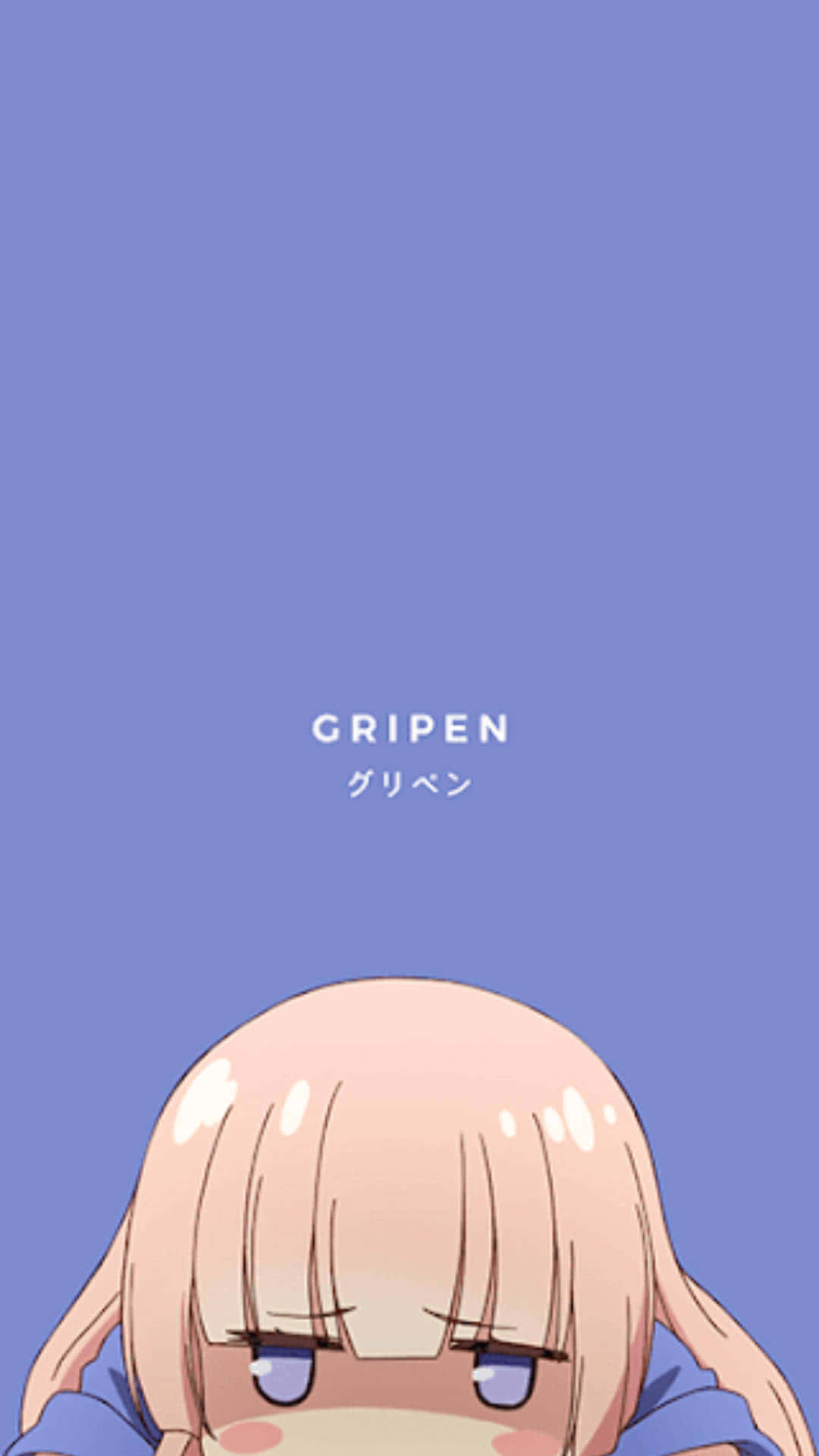 purple anime pfp aesthetic, cute anime girl, blonde hair, Full HD Phone Wallpaper