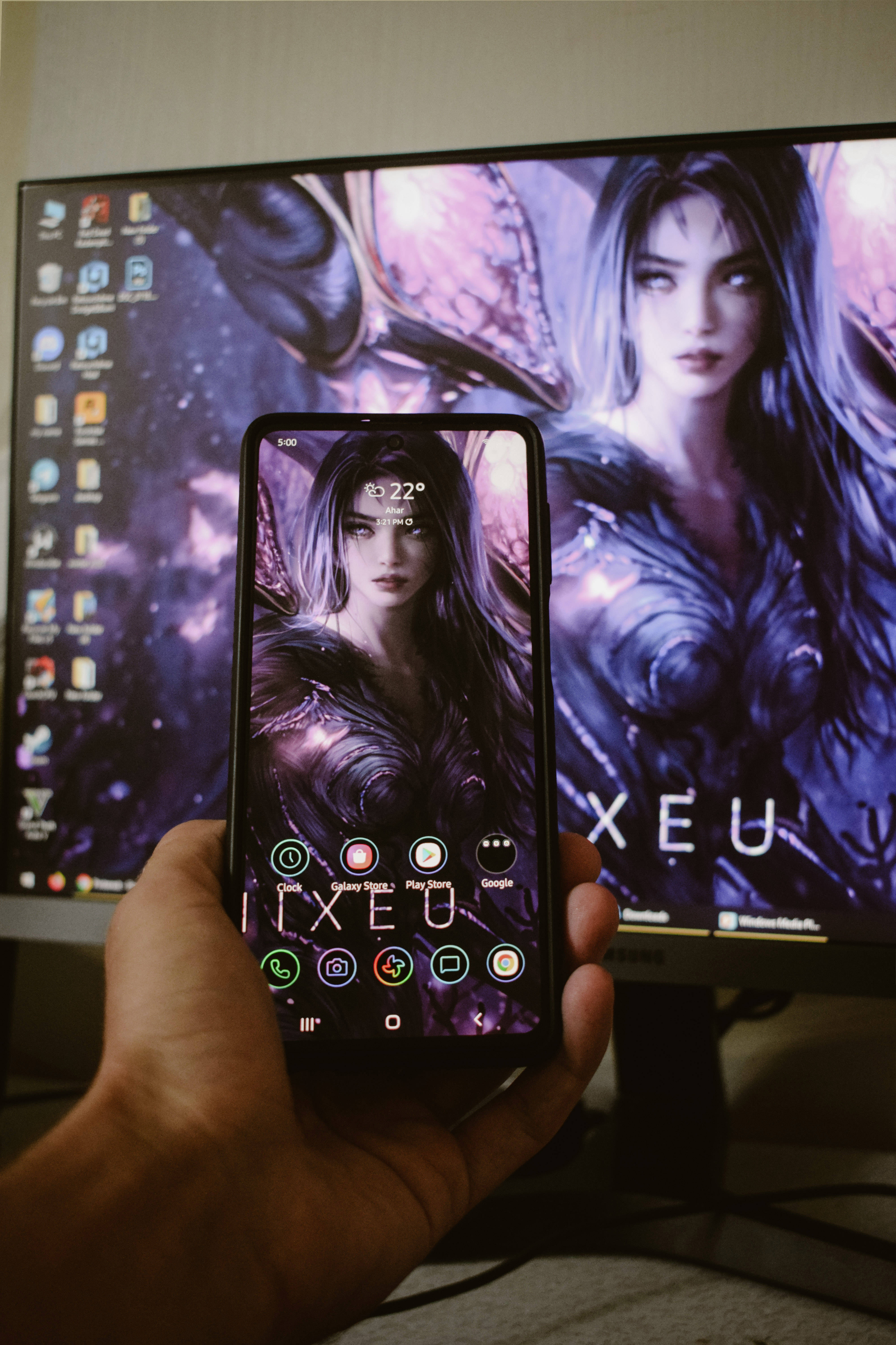 3D Girl Anime Phone, anime girl wallpaper, smartphone, 5K Phone Wallpaper