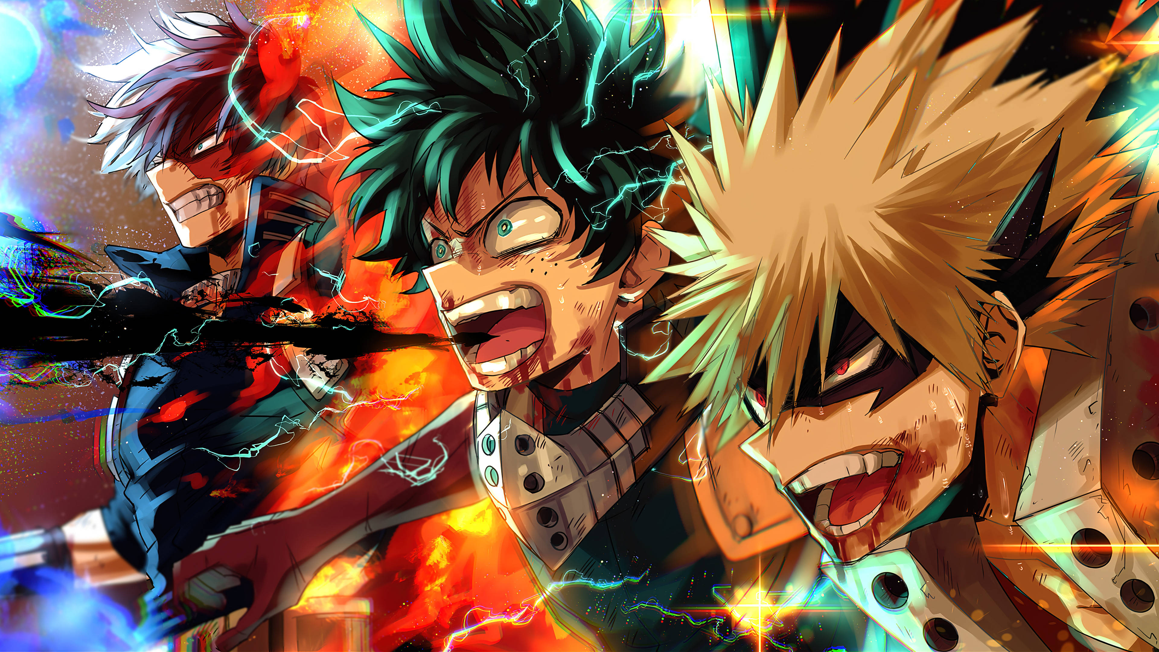 4k anime art, anime character, anime heroes, 4K Desktop Wallpaper