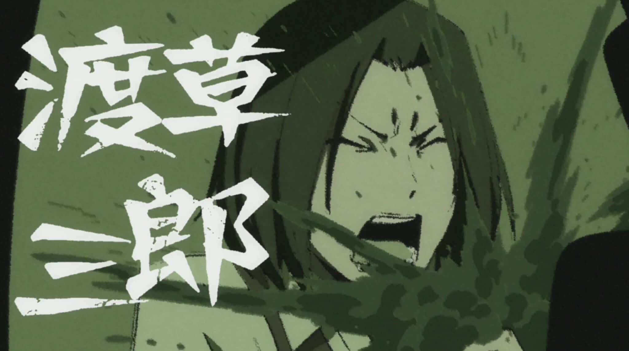 anime character, dark hair, screams in rage, Full HD Desktop Wallpaper