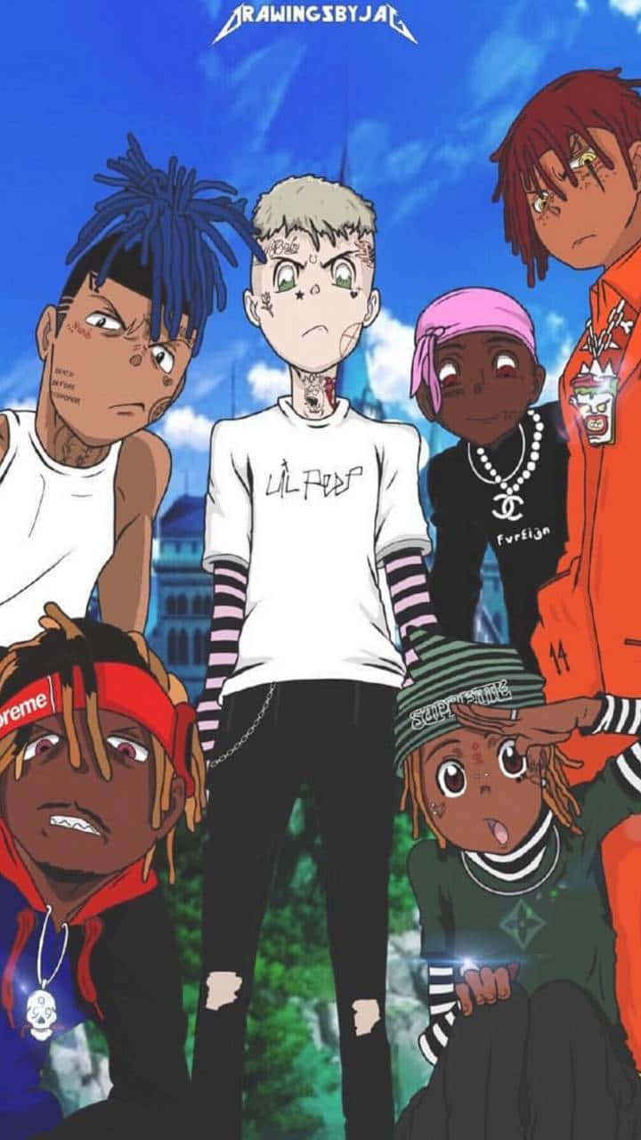 Anime Rapper, American Anime Rappers, bright blue sky, HD Phone Wallpaper