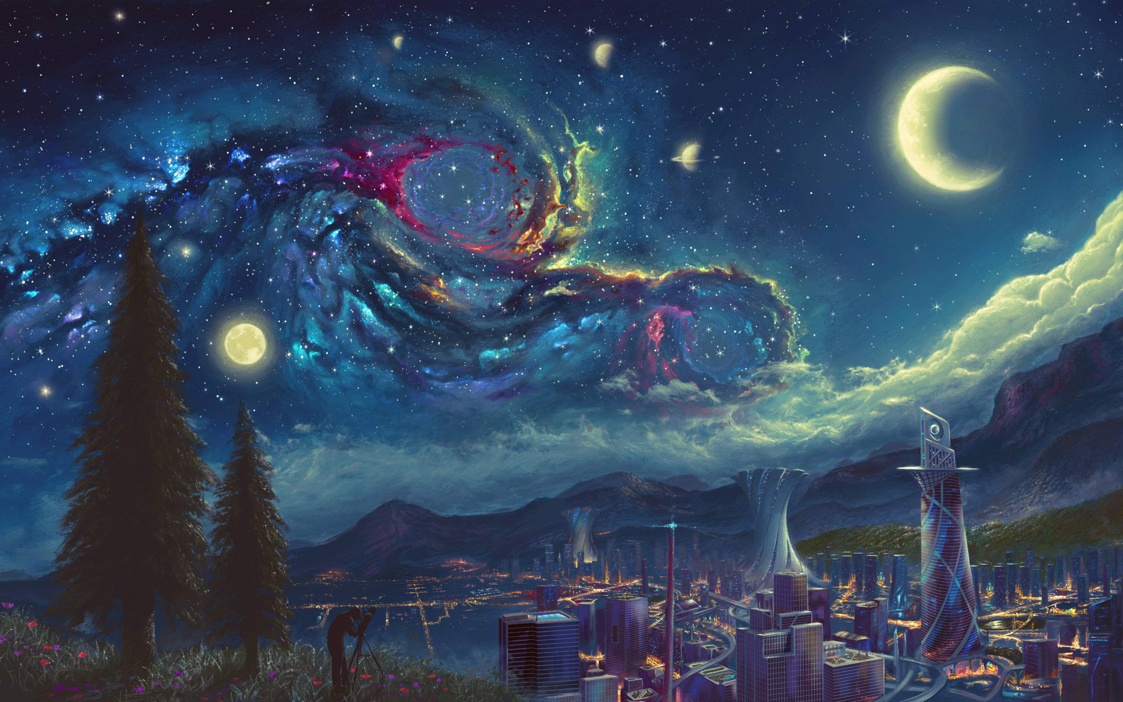 Anime Scenery, 4K, 3840 x 2400, 4K Desktop Wallpaper