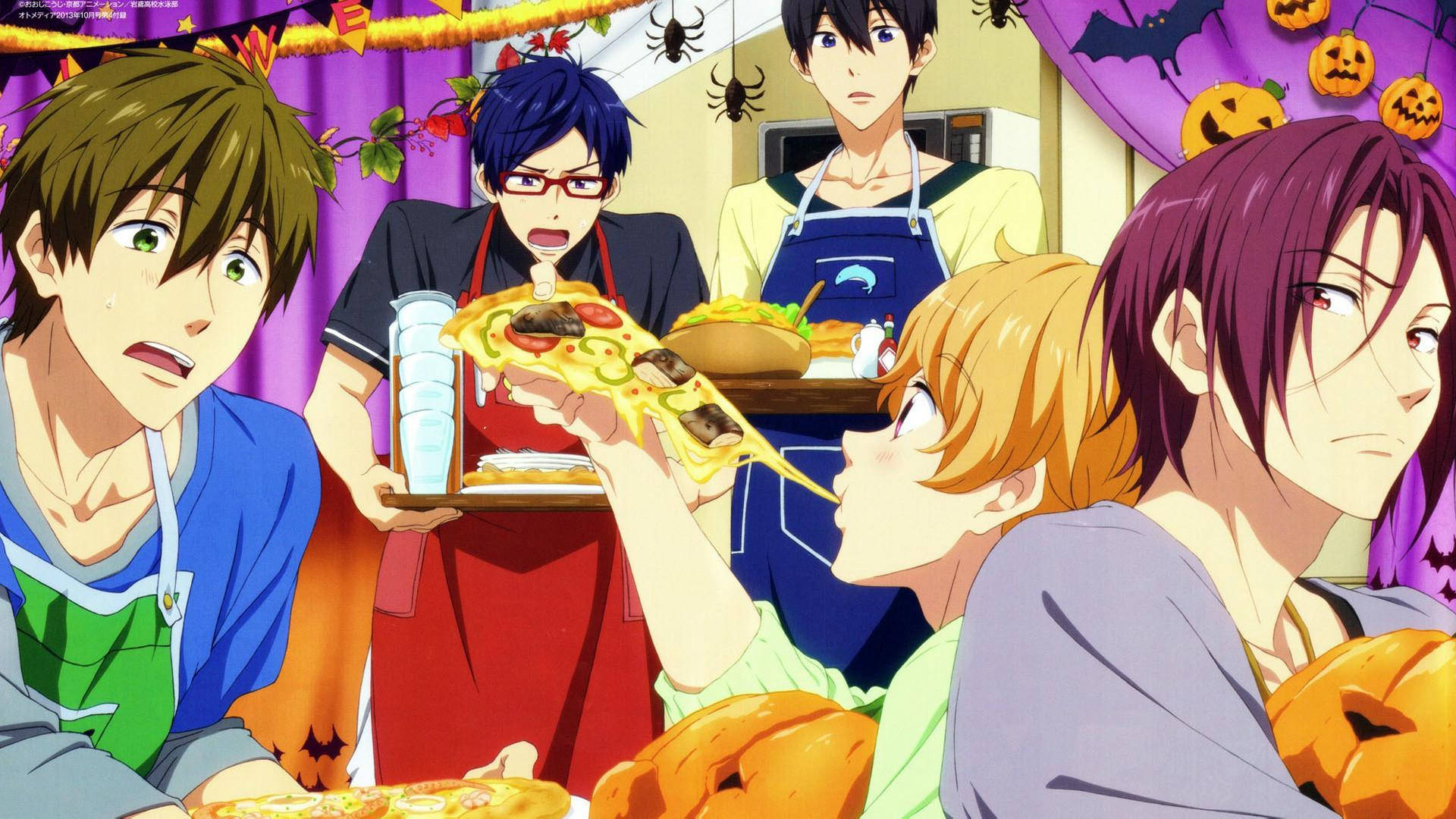 Free! Pizza And Turkey Feast Anime Thanksgiving PFP, Anime boys, Halloween costumes, Full HD Desktop Wallpaper