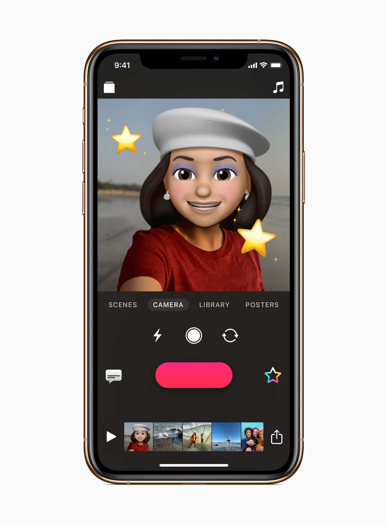 Animojis, sailor hat, glowing stars, HD Phone Wallpaper