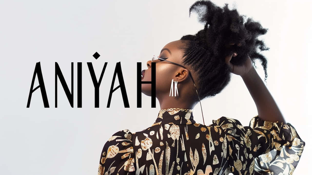 Aniyah, voluminous black hair, high puff, HD Desktop Wallpaper