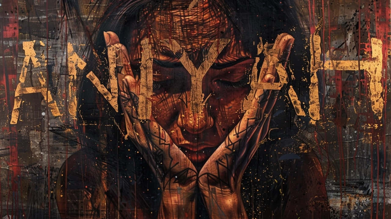 Aniyah, distressed woman, hands covering her face, HD Desktop Wallpaper
