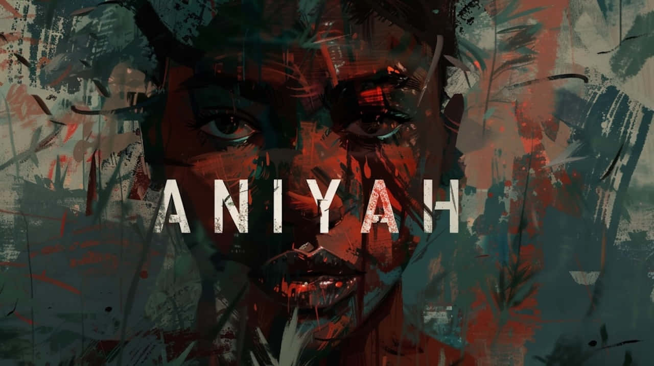 Aniyah, red, teal, HD Desktop Wallpaper