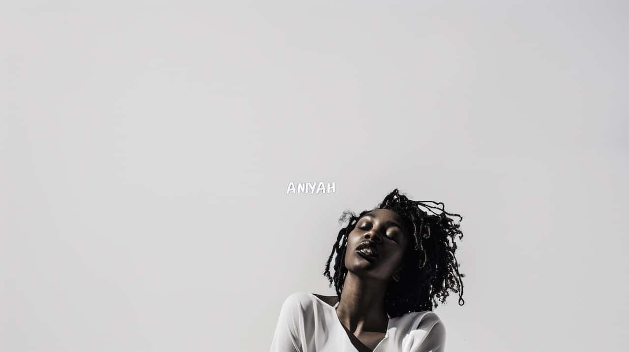 Aniyah, dark braided hair, white top, HD Desktop Wallpaper