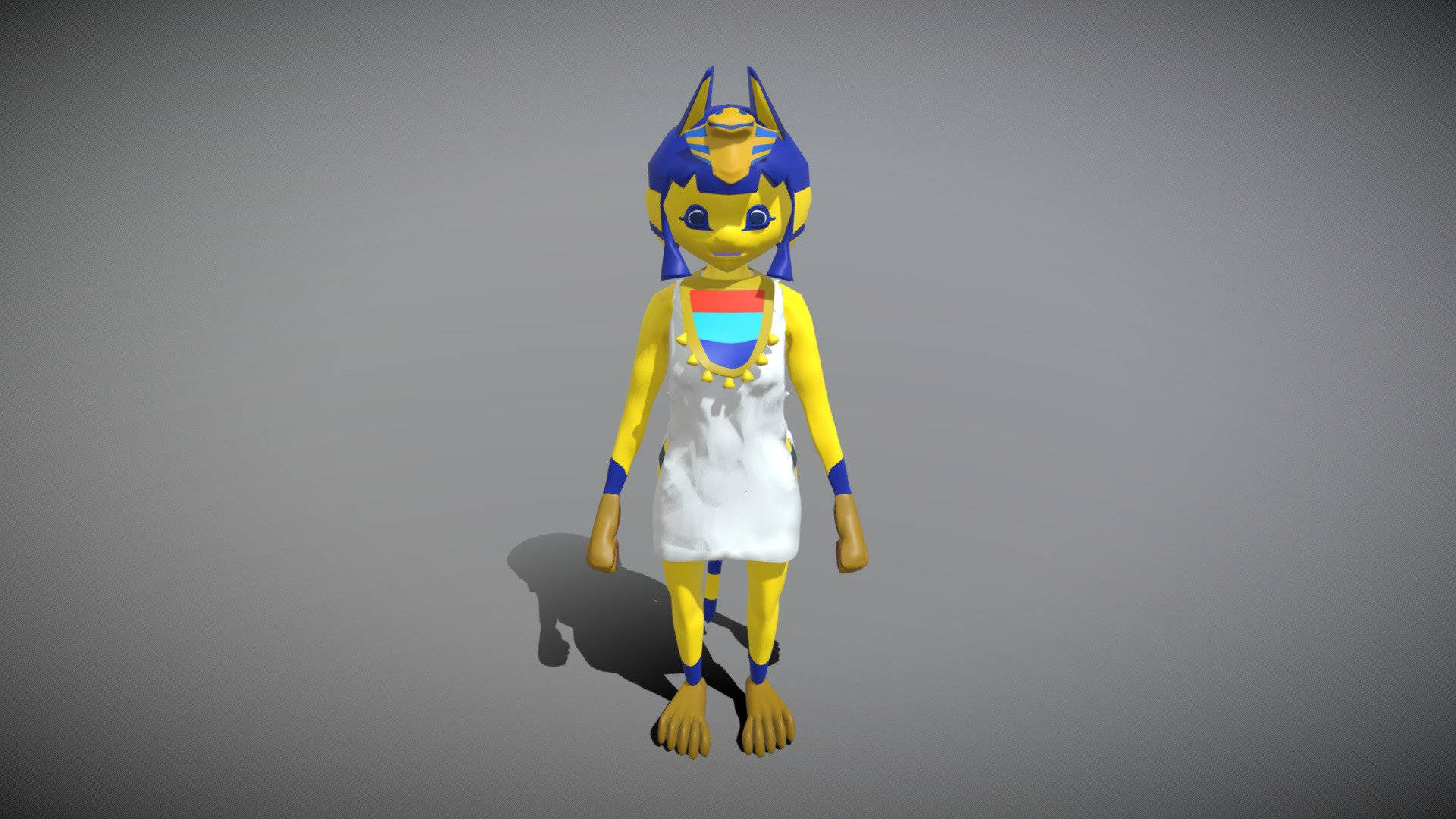 Ankha, Animal Crossing, blue headdress, Full HD Desktop Wallpaper
