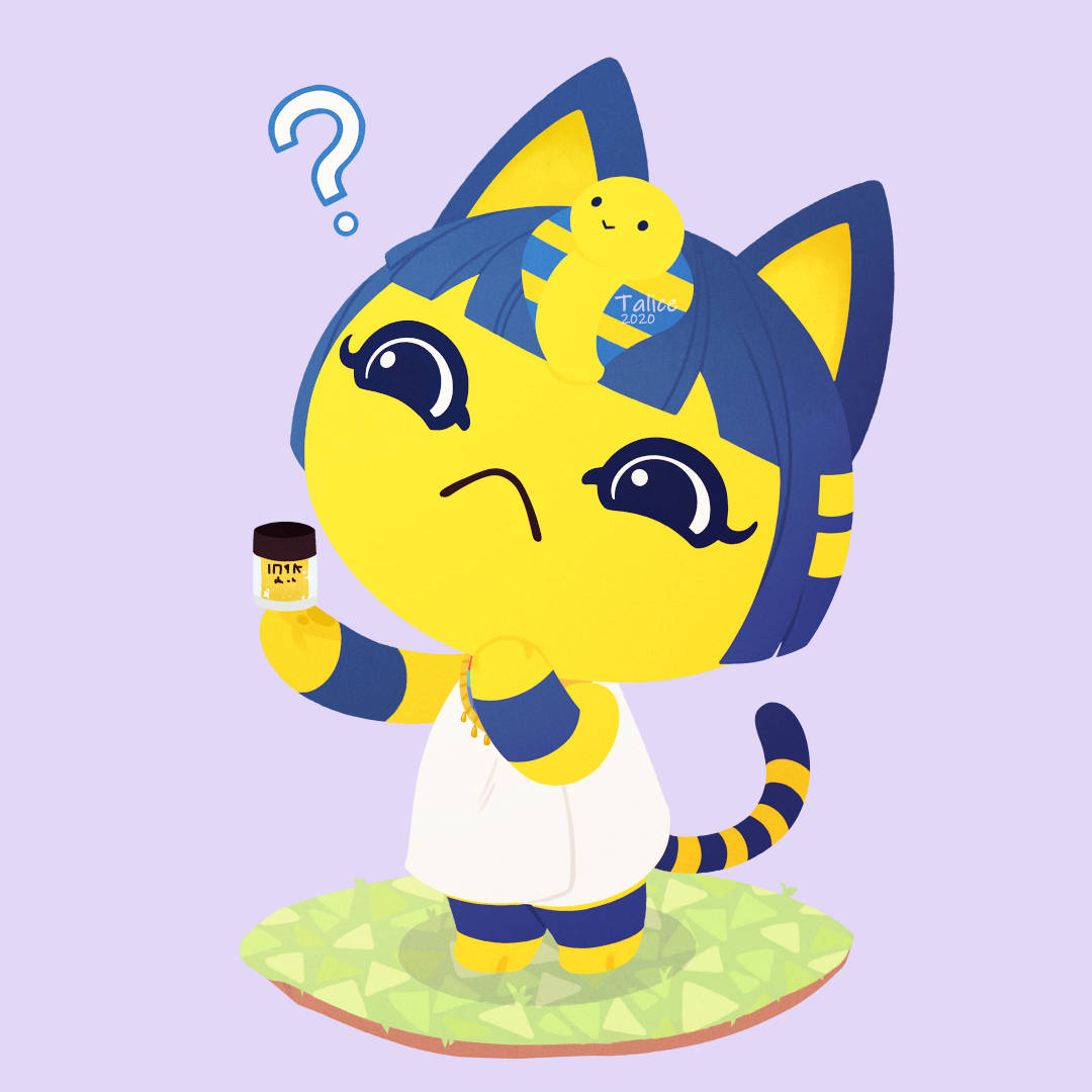 Ankha, Animal Crossing, yellow cat, SD Desktop Wallpaper