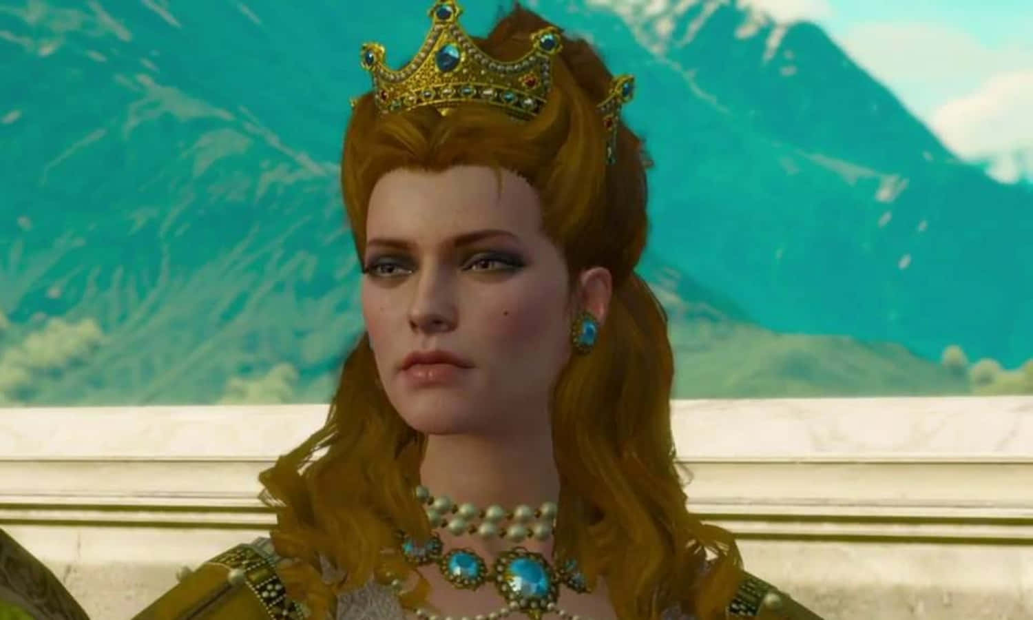 Anna Henrietta, red hair, jeweled crown, HD Desktop Wallpaper