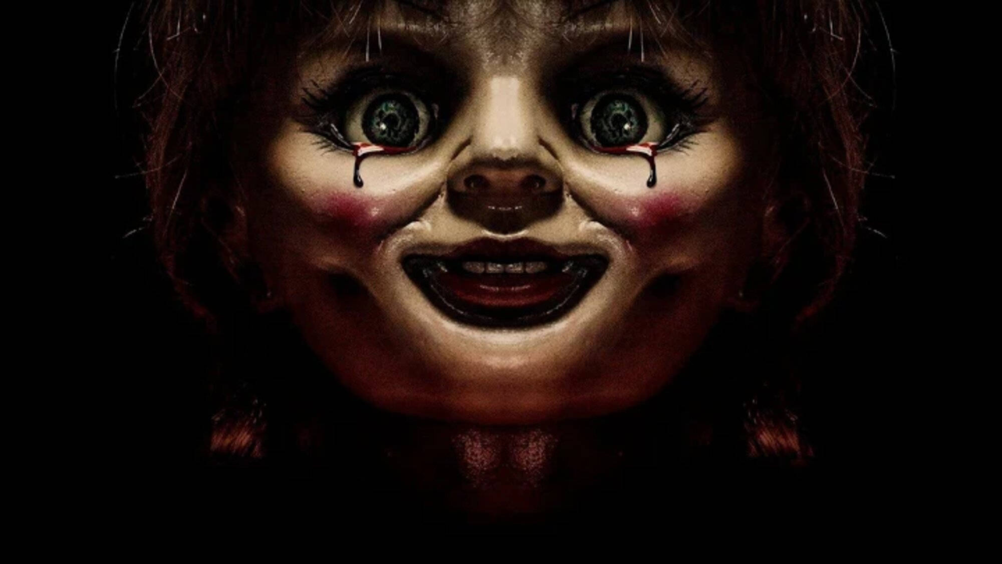 Annabelle, closed-up, green eyes, Full HD Desktop Wallpaper