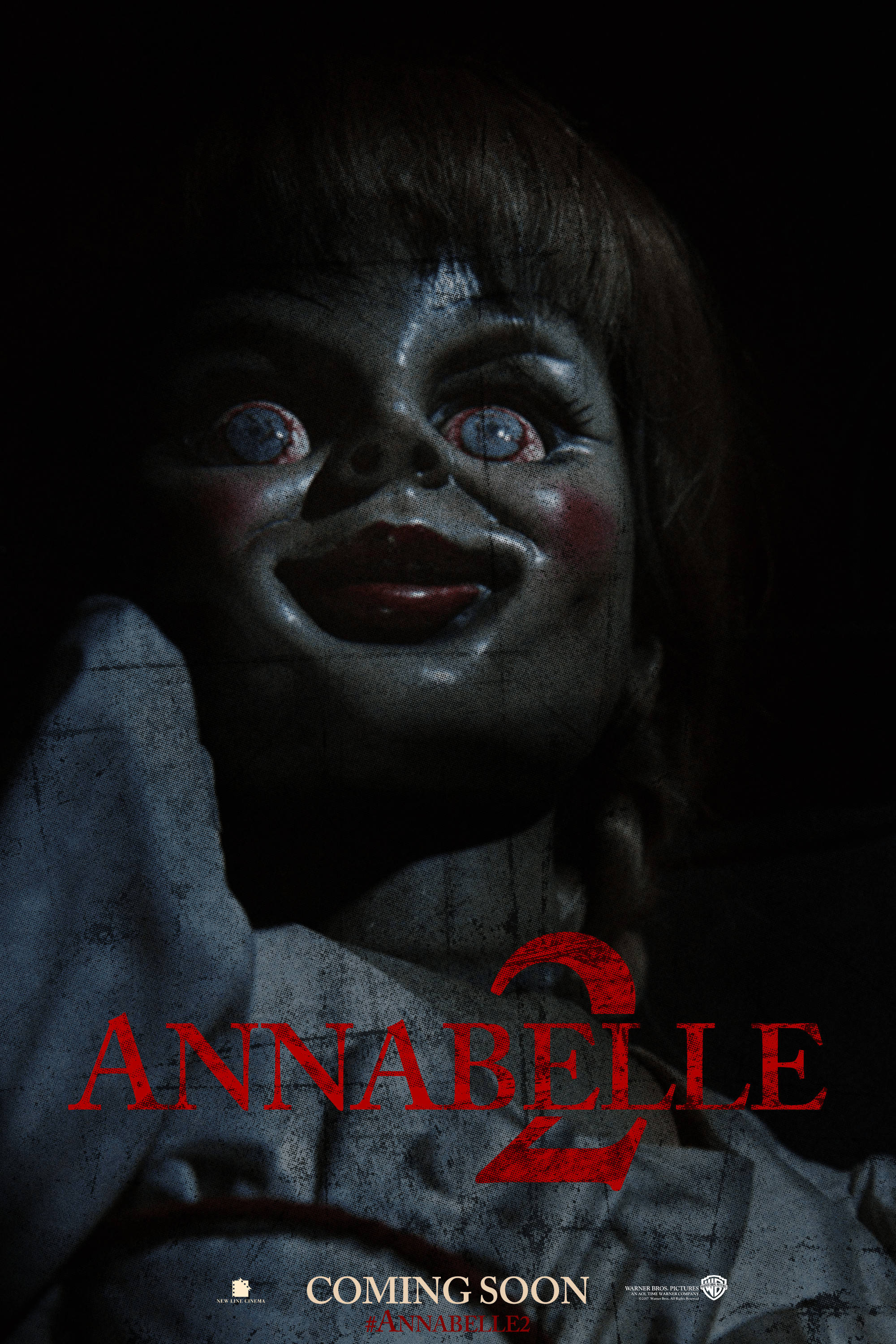 Annabelle 2, 2017, creepy doll, 2K Phone Wallpaper